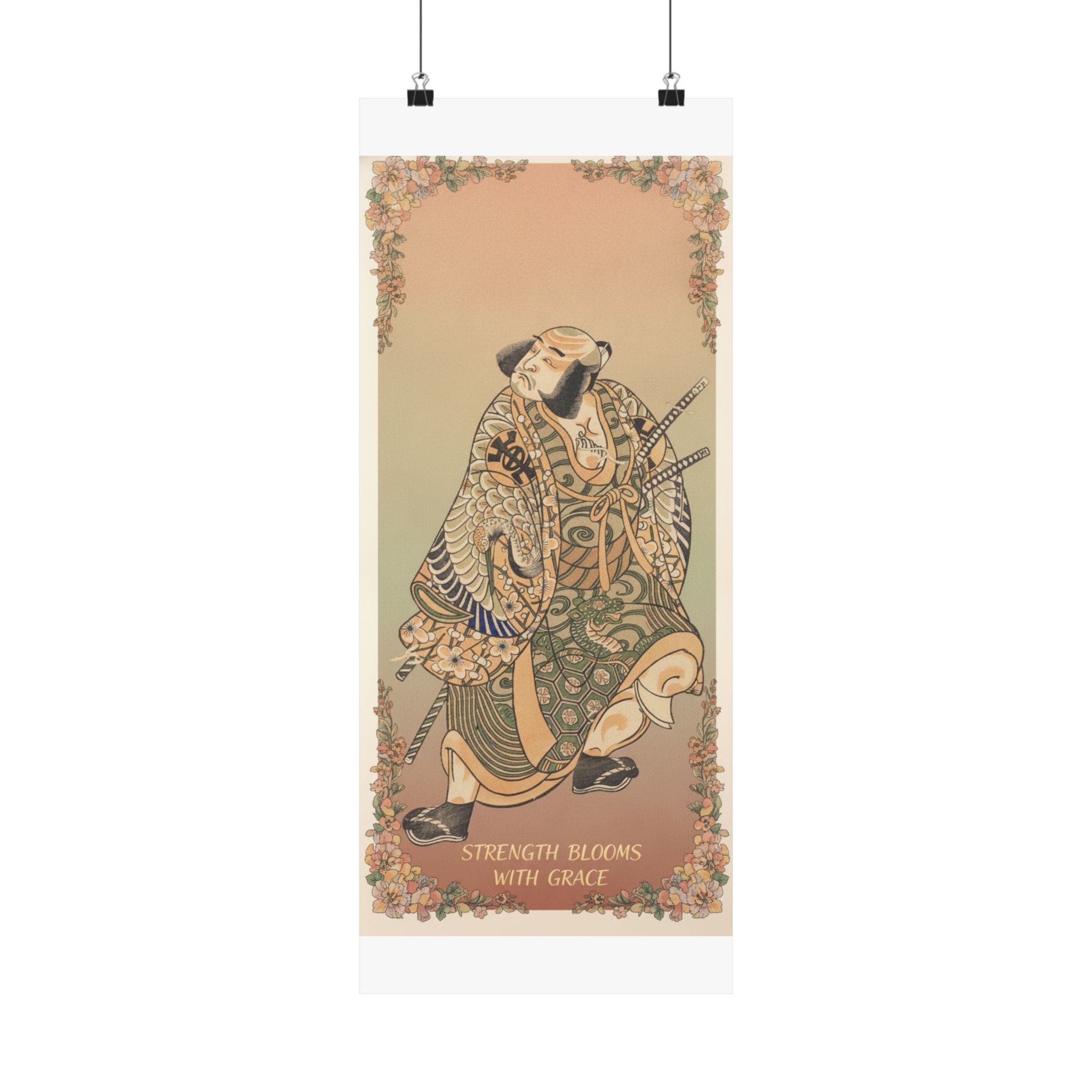 Affirmation — The Actor Nakamura Nakazo As A Warrior — Matte Poster
