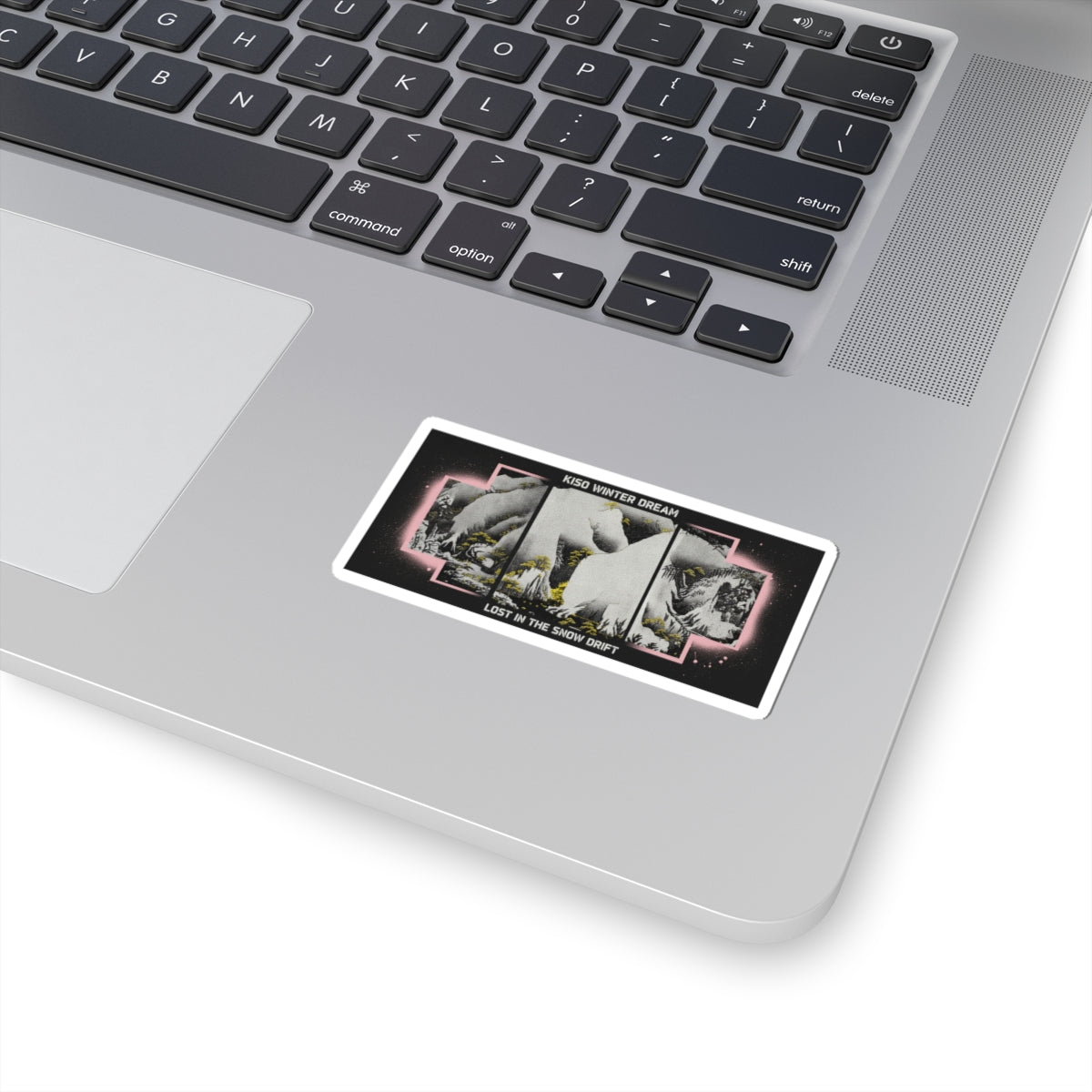 Streetwear Collage — Kiso Gorge In The Snow — Kiss-Cut Sticker