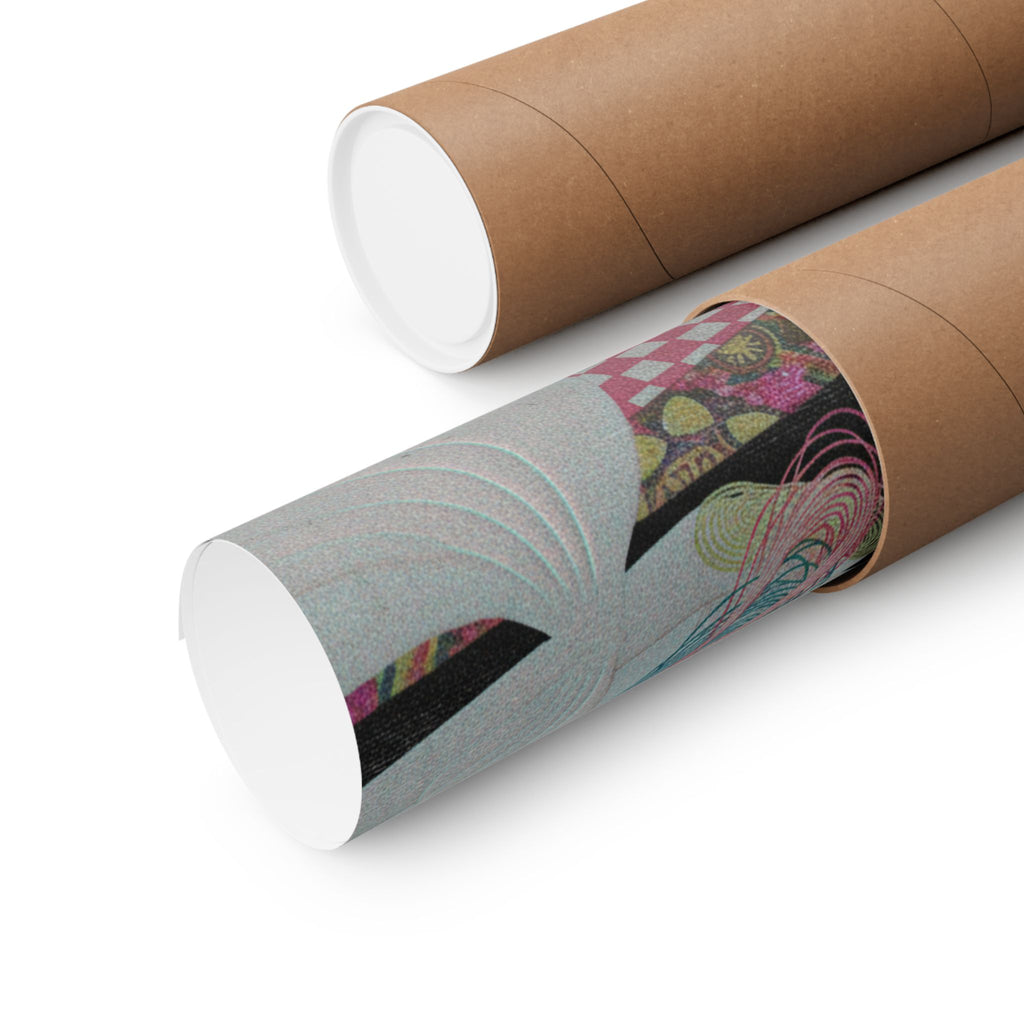Glitch Culture — Rolls Of Cloth, Cotton And Yarn — Matte Poster