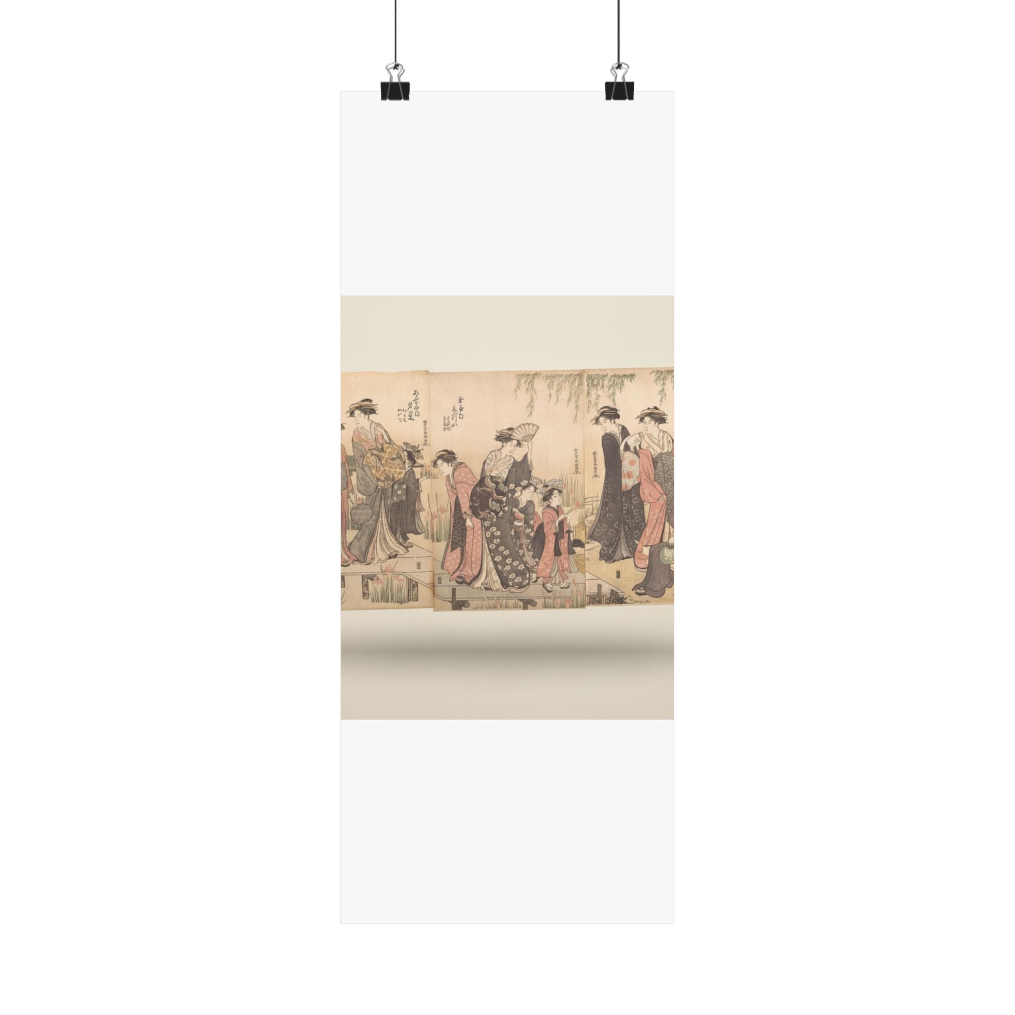 Product Marketing — Courtesans In An Iris Garden — Matte Poster