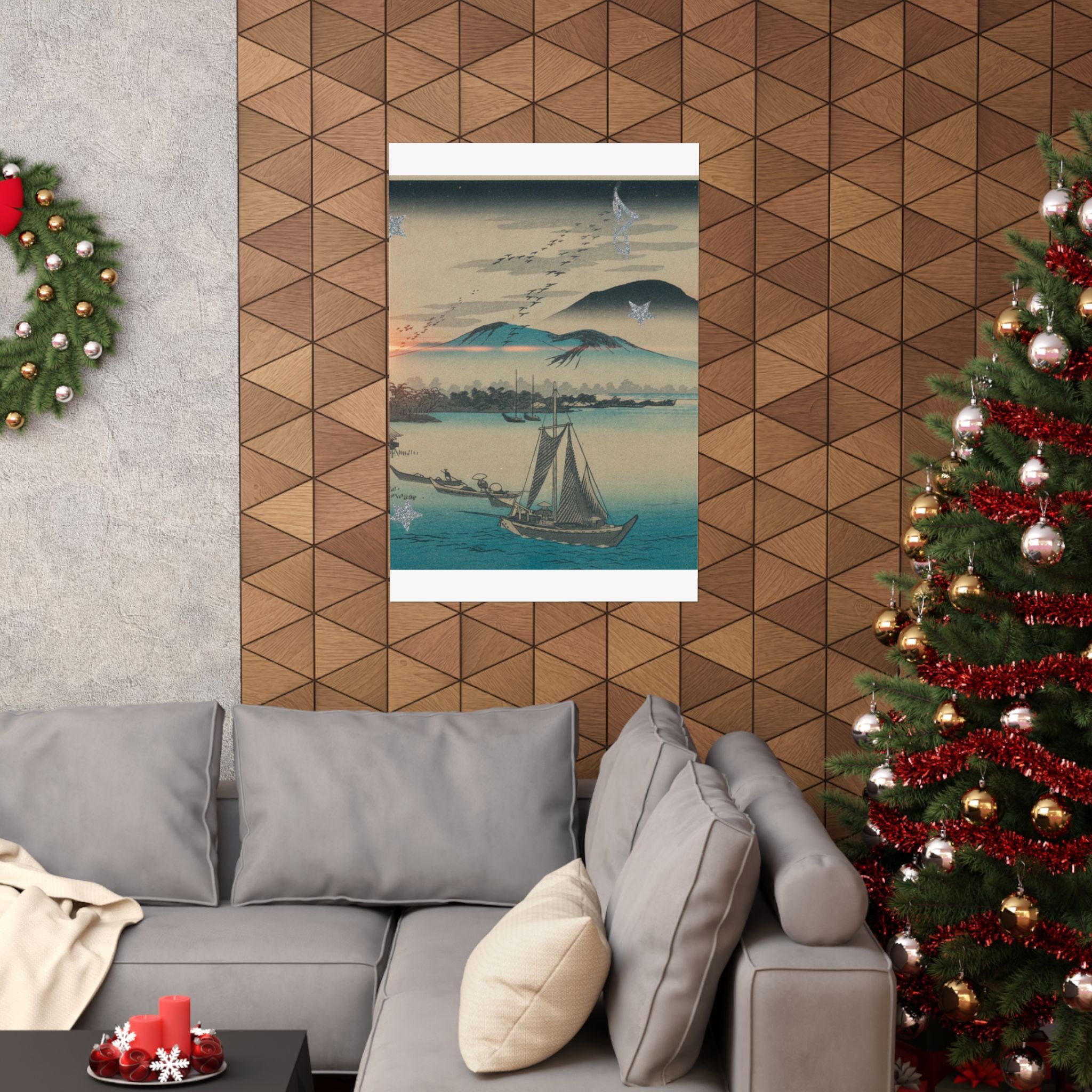 Cinematic — Geese Flying Down To Katada — Matte Poster