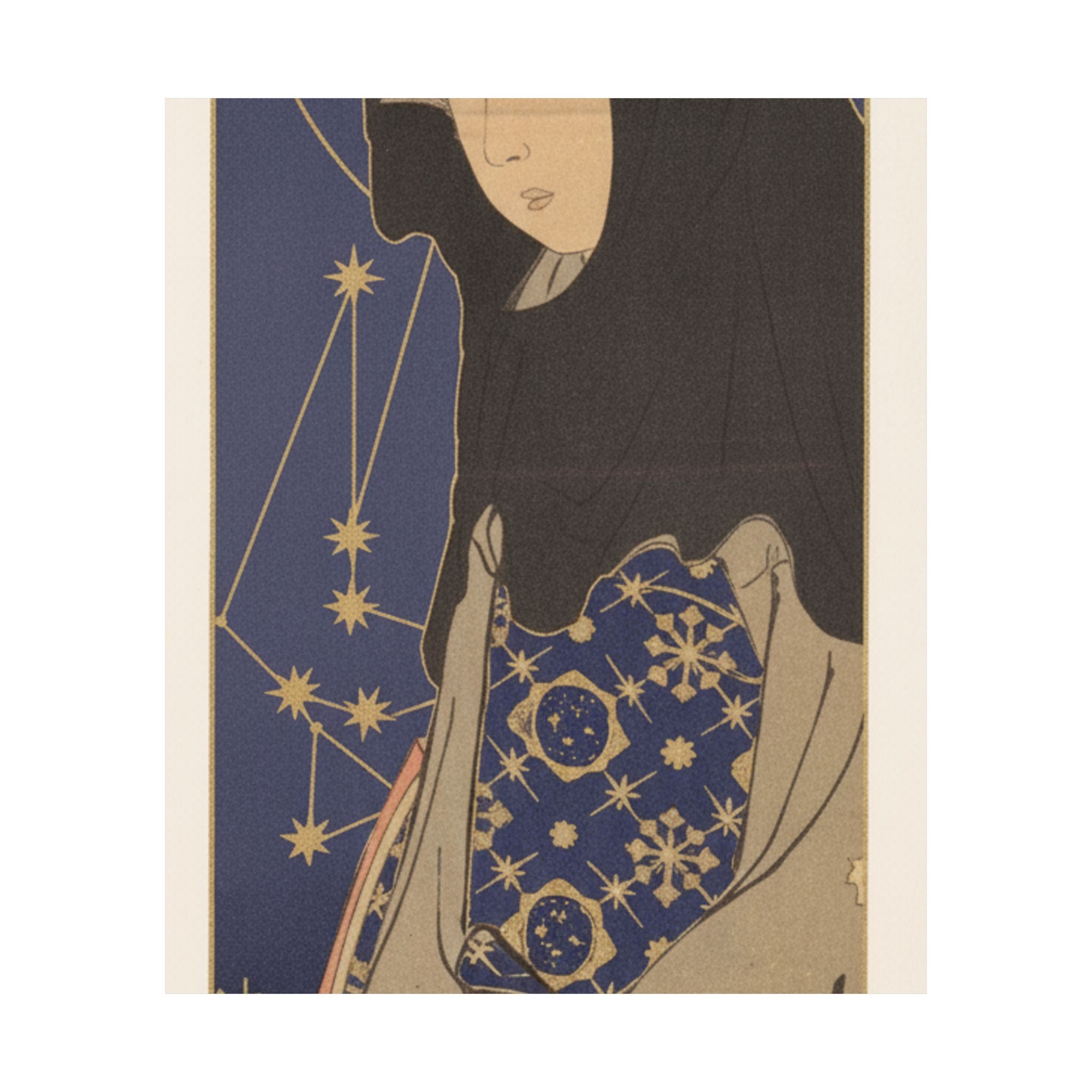 Celestial — A Young Woman With A Black Hood — Matte Poster