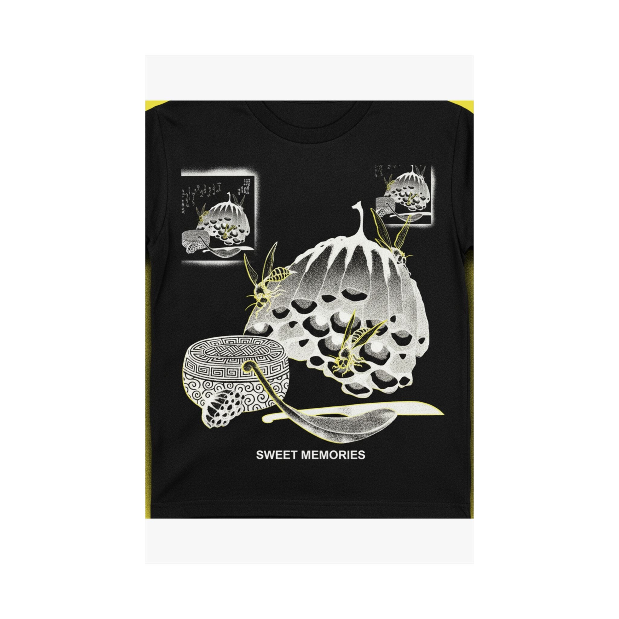 Streetwear Collage — Hives With Wasps, And A Box With A Spoon For Honey — Matte Poster