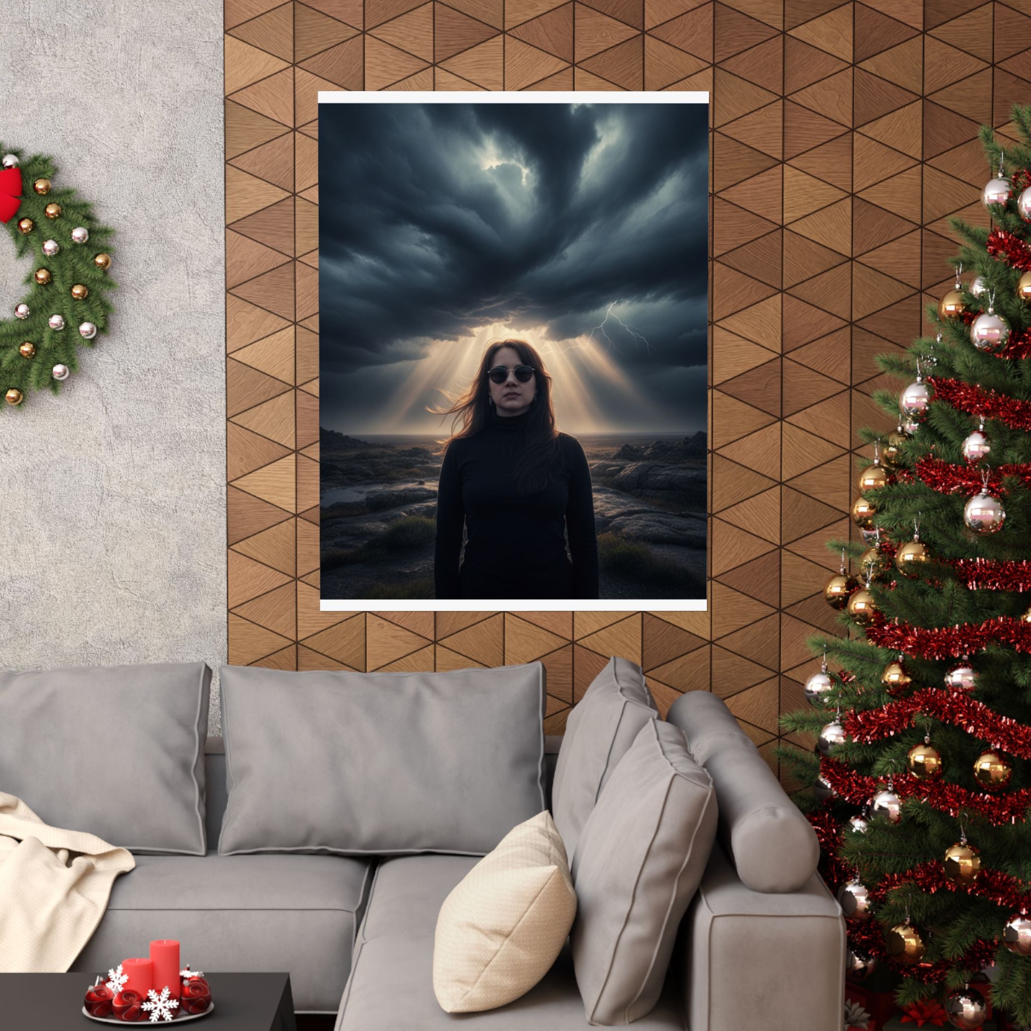 Dramatic Storm — Person — Matte Poster