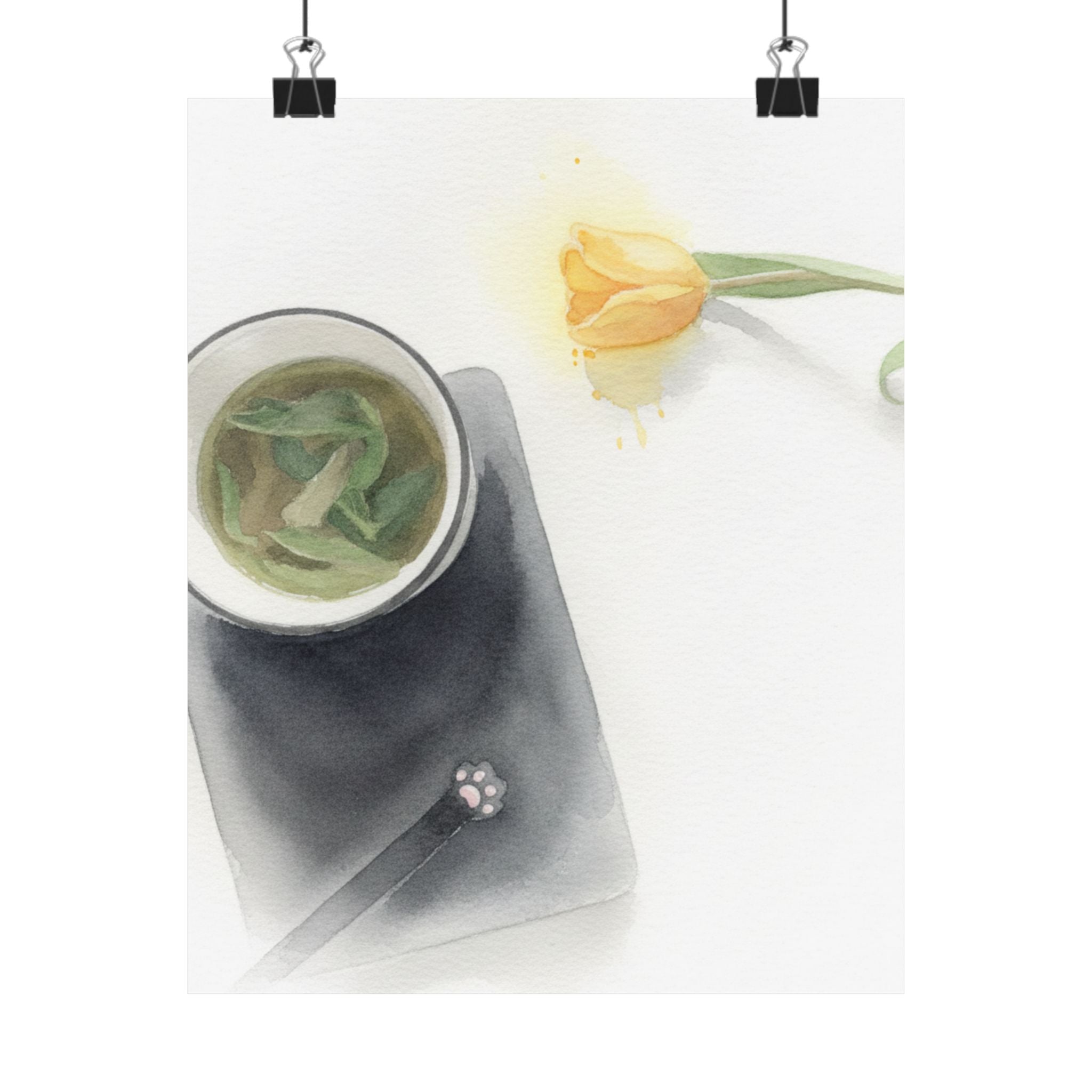 Watercolor — Flower — Matte Poster