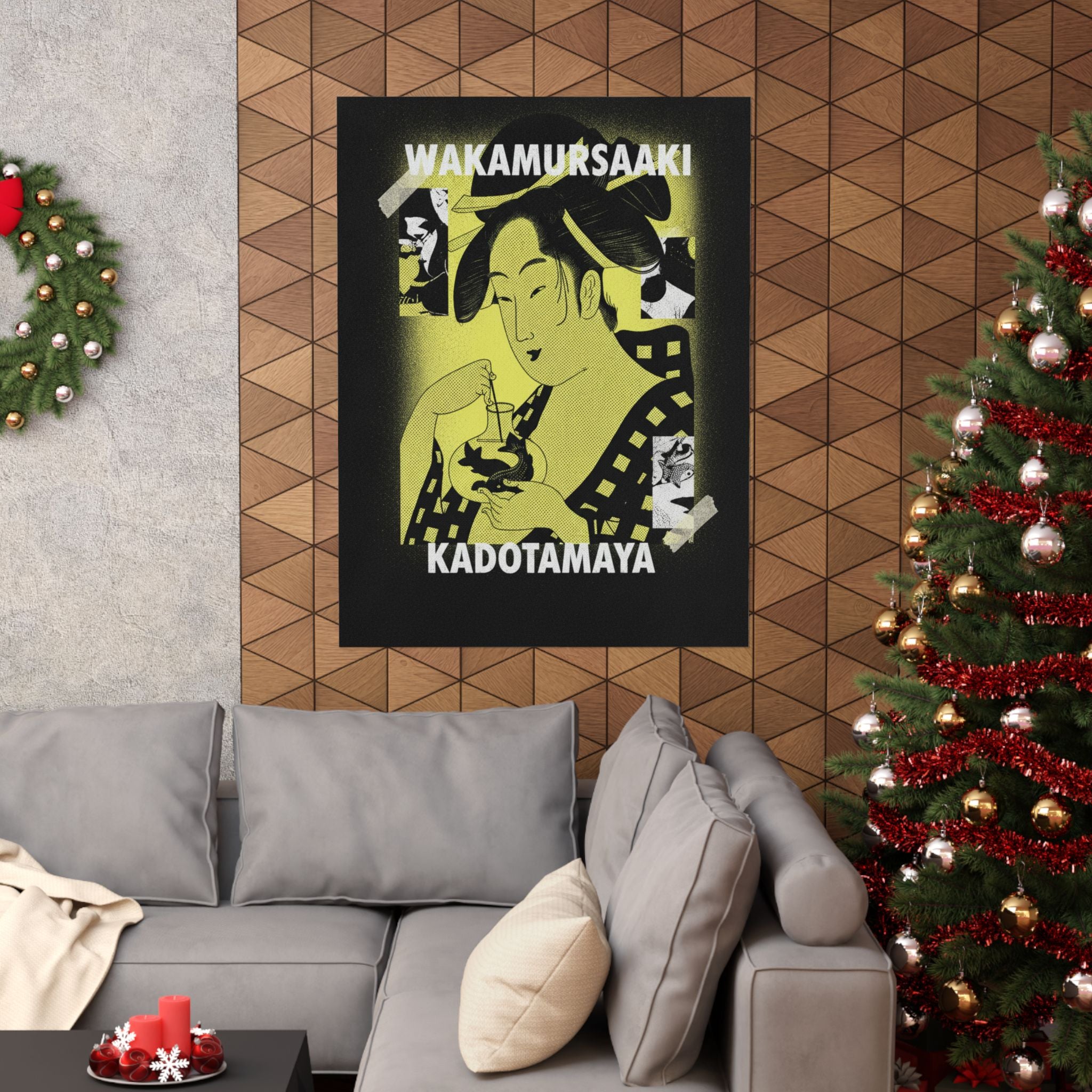 Streetwear Collage — Wakamurasaki Of The Kadotamaya — Matte Poster