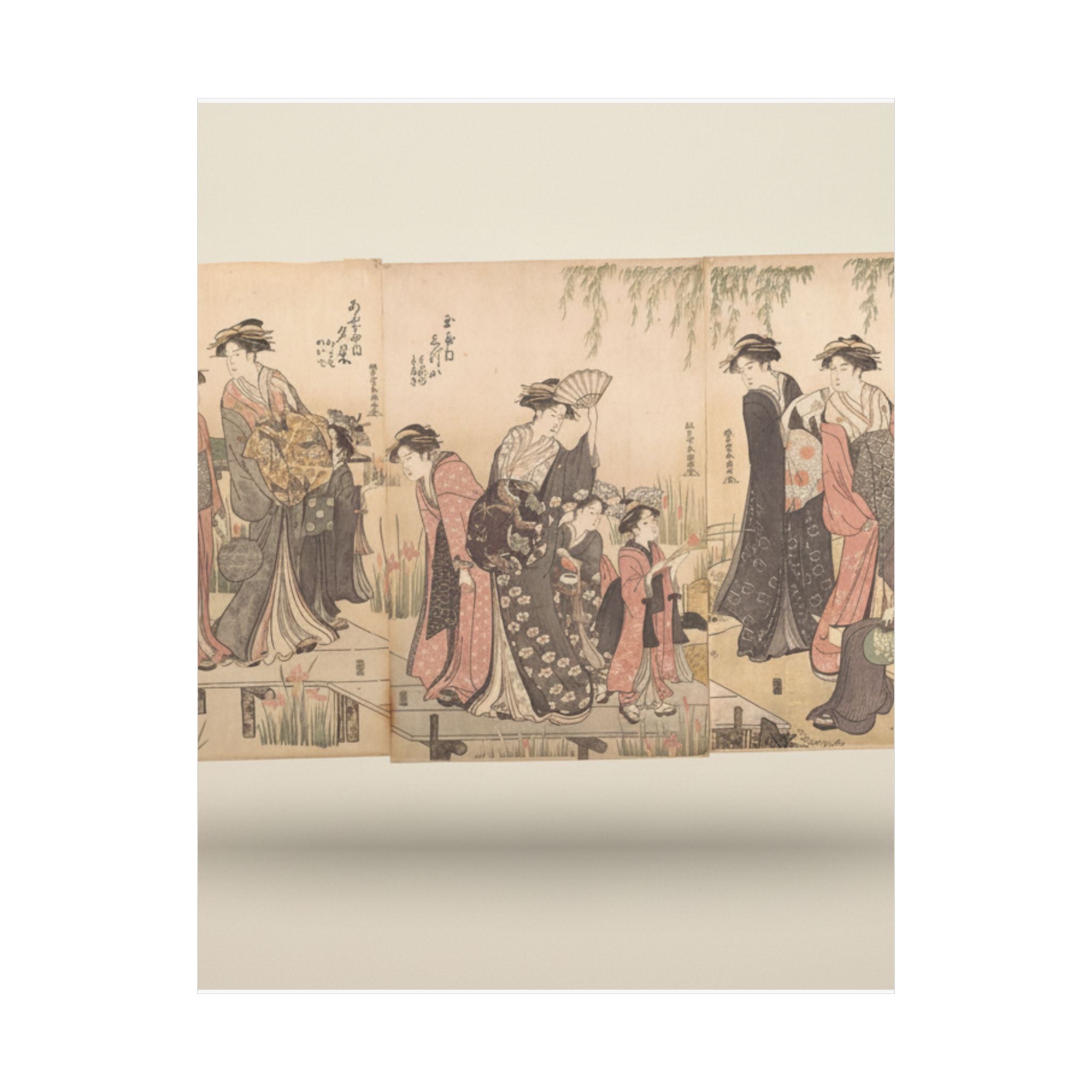 Product Marketing — Courtesans In An Iris Garden — Matte Poster