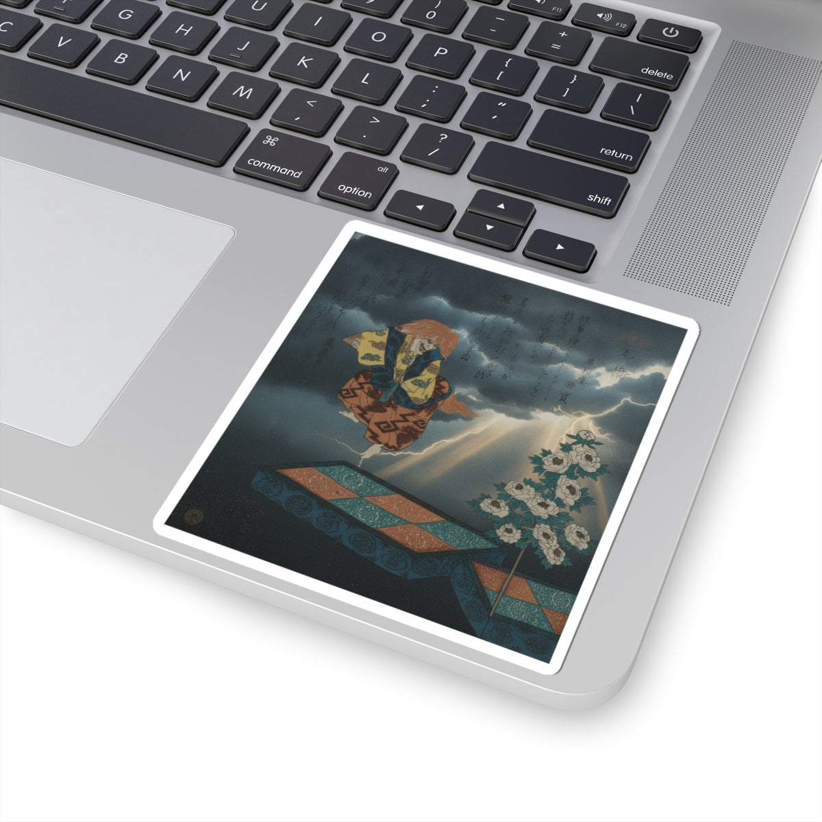 Dramatic Storm — Scene From Noh Dance — Kiss-Cut Sticker