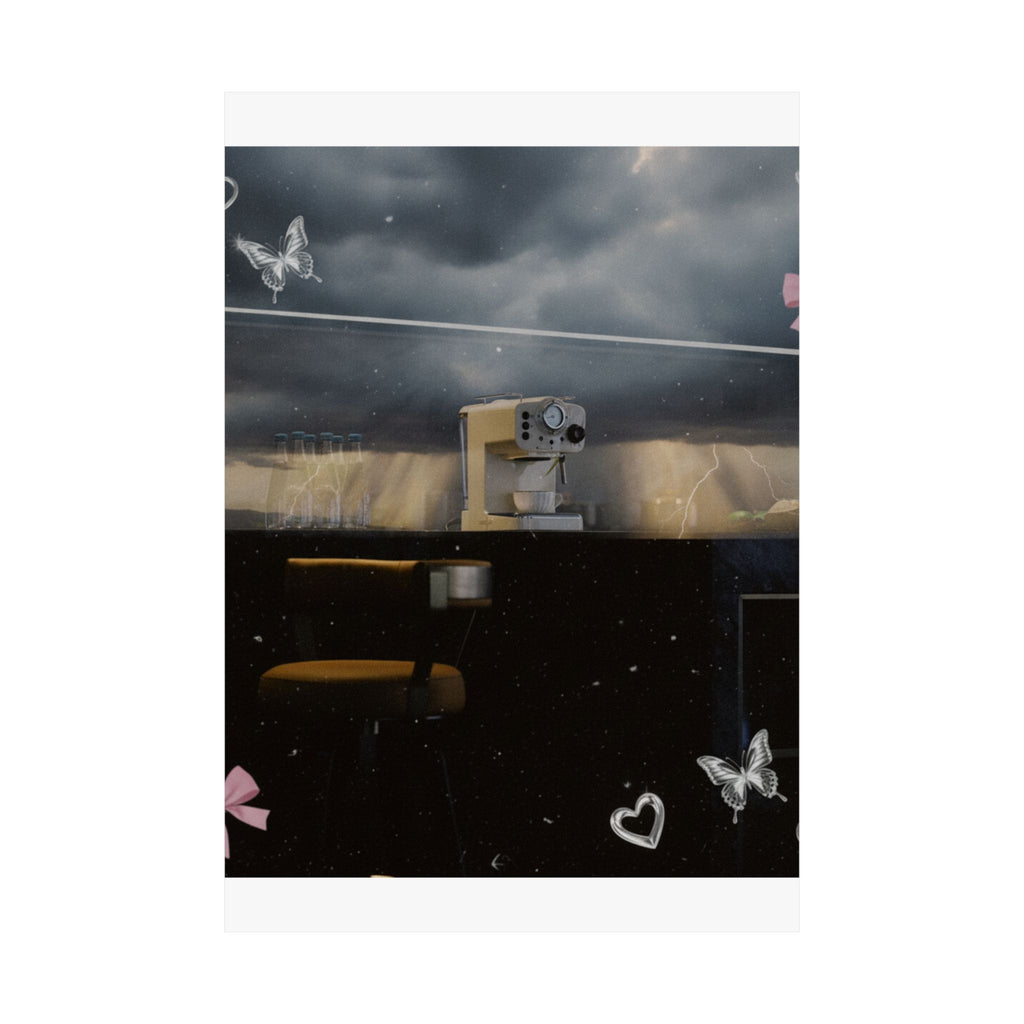Dramatic Storm — Kitchen — Matte Poster