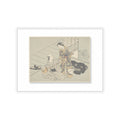 Ecommerce Main — Lady Interrupting Her Lover, Who Is Playing The Shamisen — Kiss-Cut Sticker