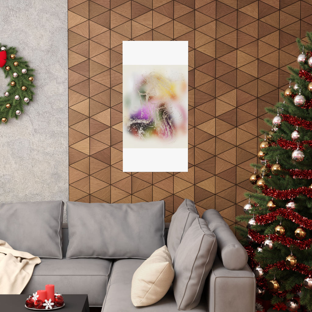 Dreamy Blurred Colour Cloud Abstract Art Poster