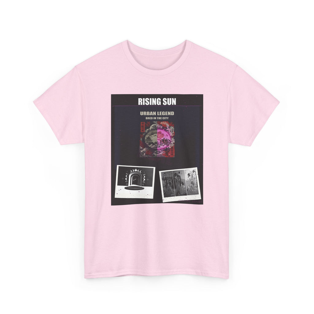 RISING SUN Magenta Night Poster Collage Graphic Tee