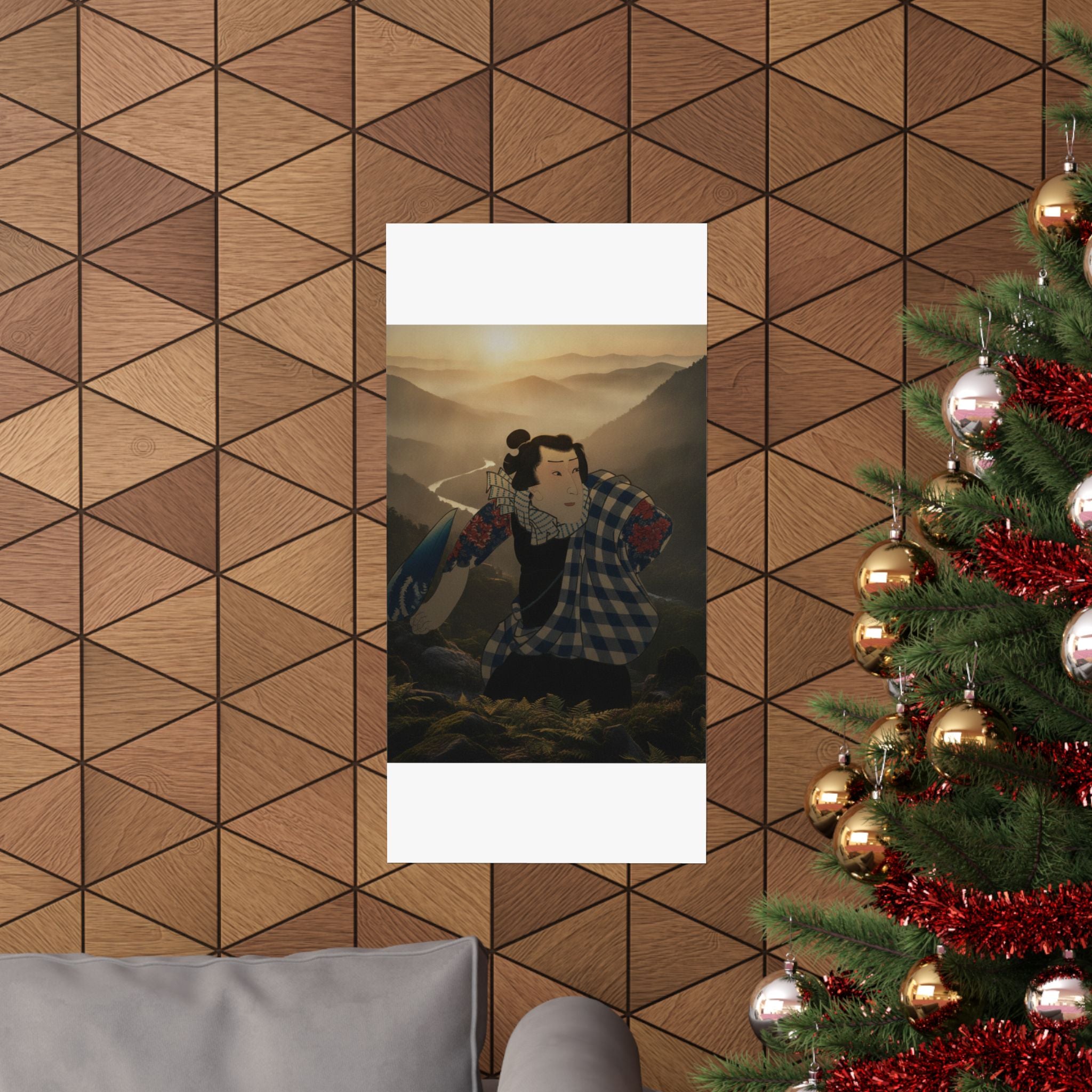 Scenic Nature — Ichimura Takenojō V As Yukanba Kozō Kichiza, From A Modern Water Margin (Kinsei  — Matte Poster