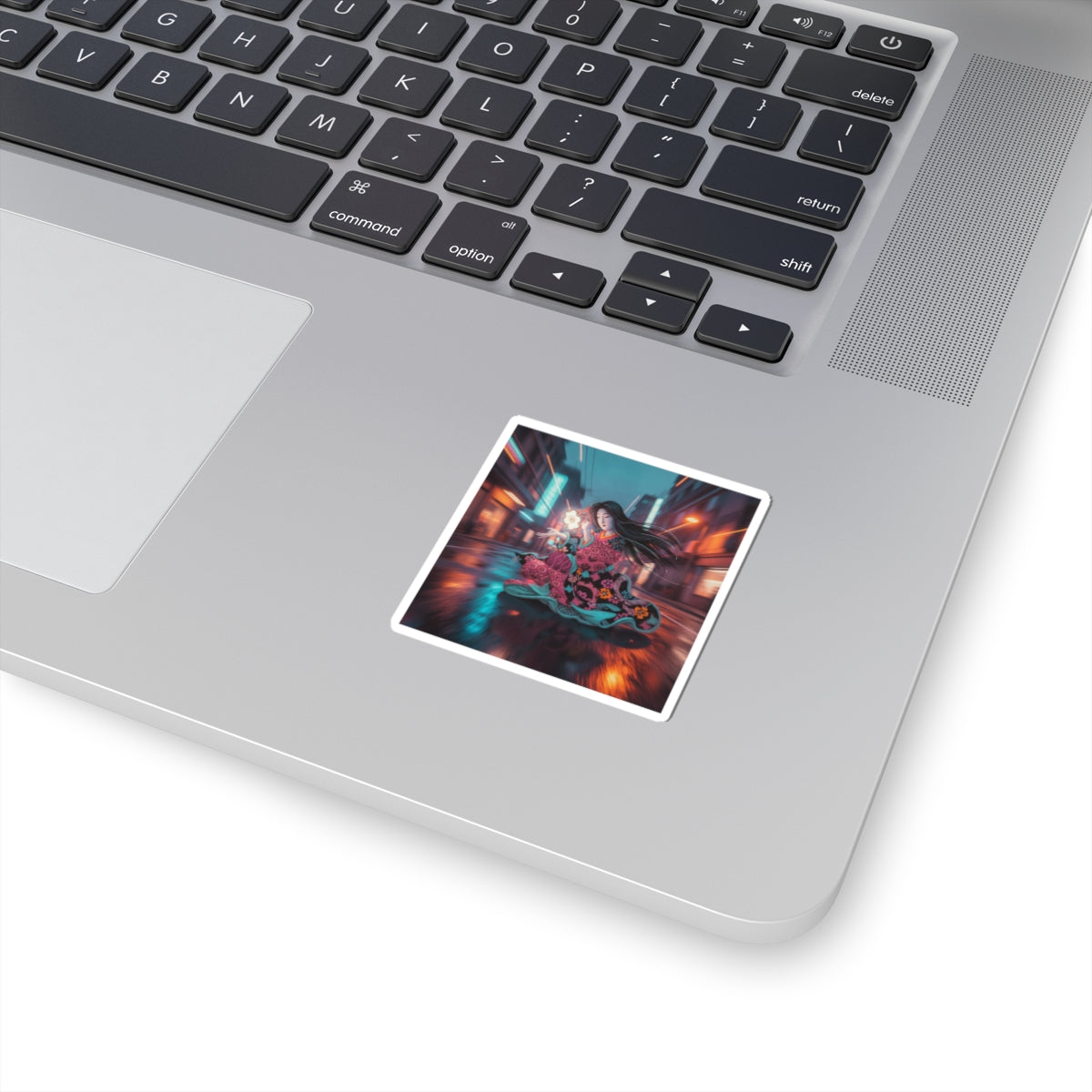 Fast Furious — Woman Playing The Tsuzumi — Kiss-Cut Sticker