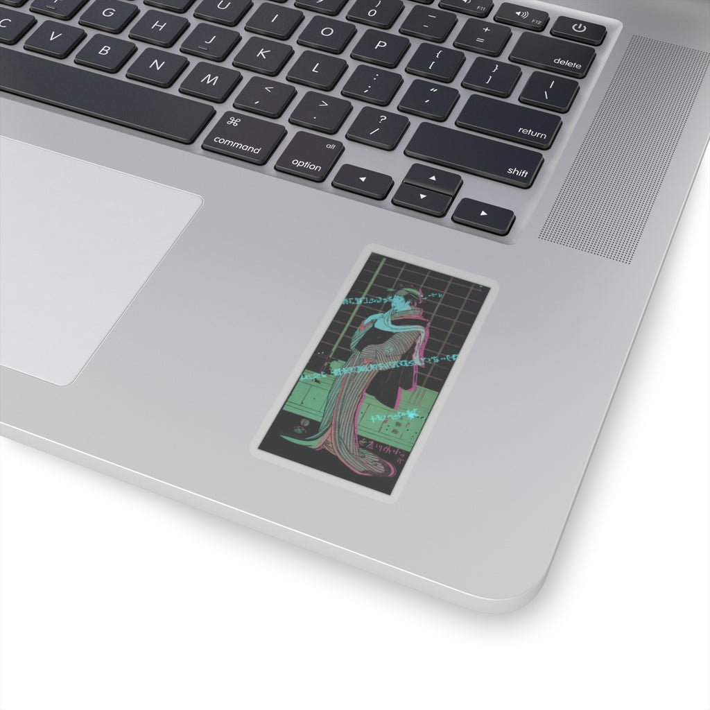 Glitch Culture — Osagawa Tsuneyo Ii As The Hairdresser O-Roku — Kiss-Cut Sticker