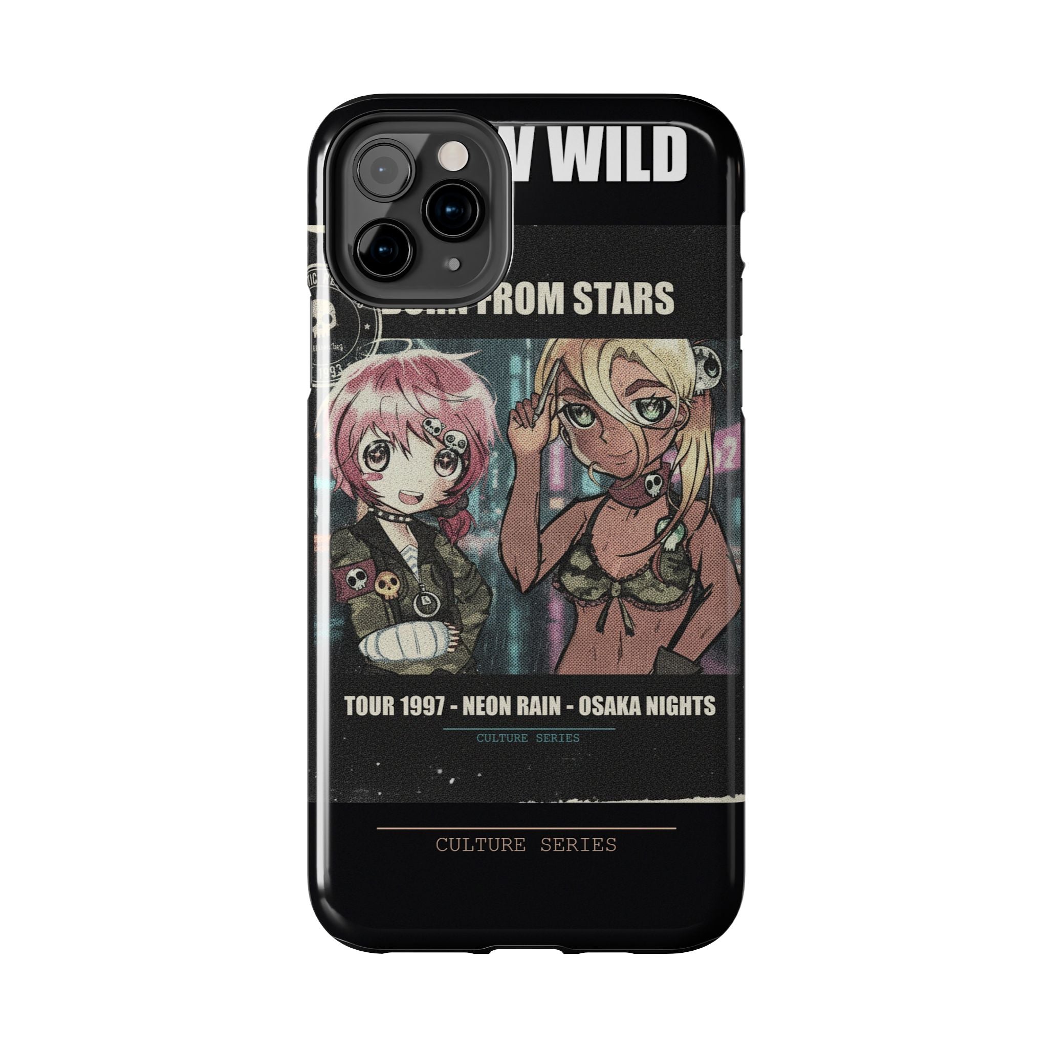 Neon Rain Osaka Nights Anime Tour Poster Phone Case