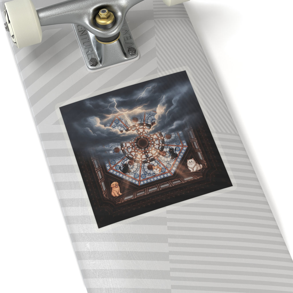 Dramatic Storm — Ceiling — Kiss-Cut Sticker