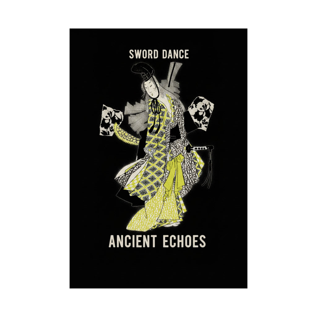 Streetwear Collage — Dancing Girl Wearing A Sword — Matte Poster
