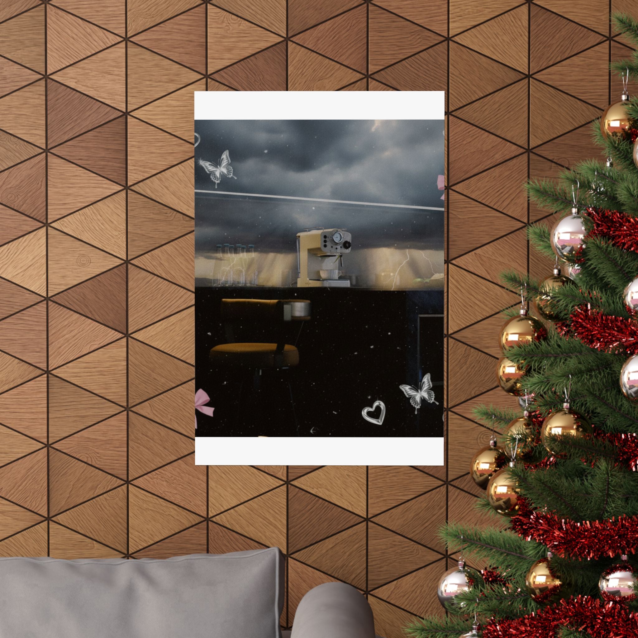 Dramatic Storm — Kitchen — Matte Poster