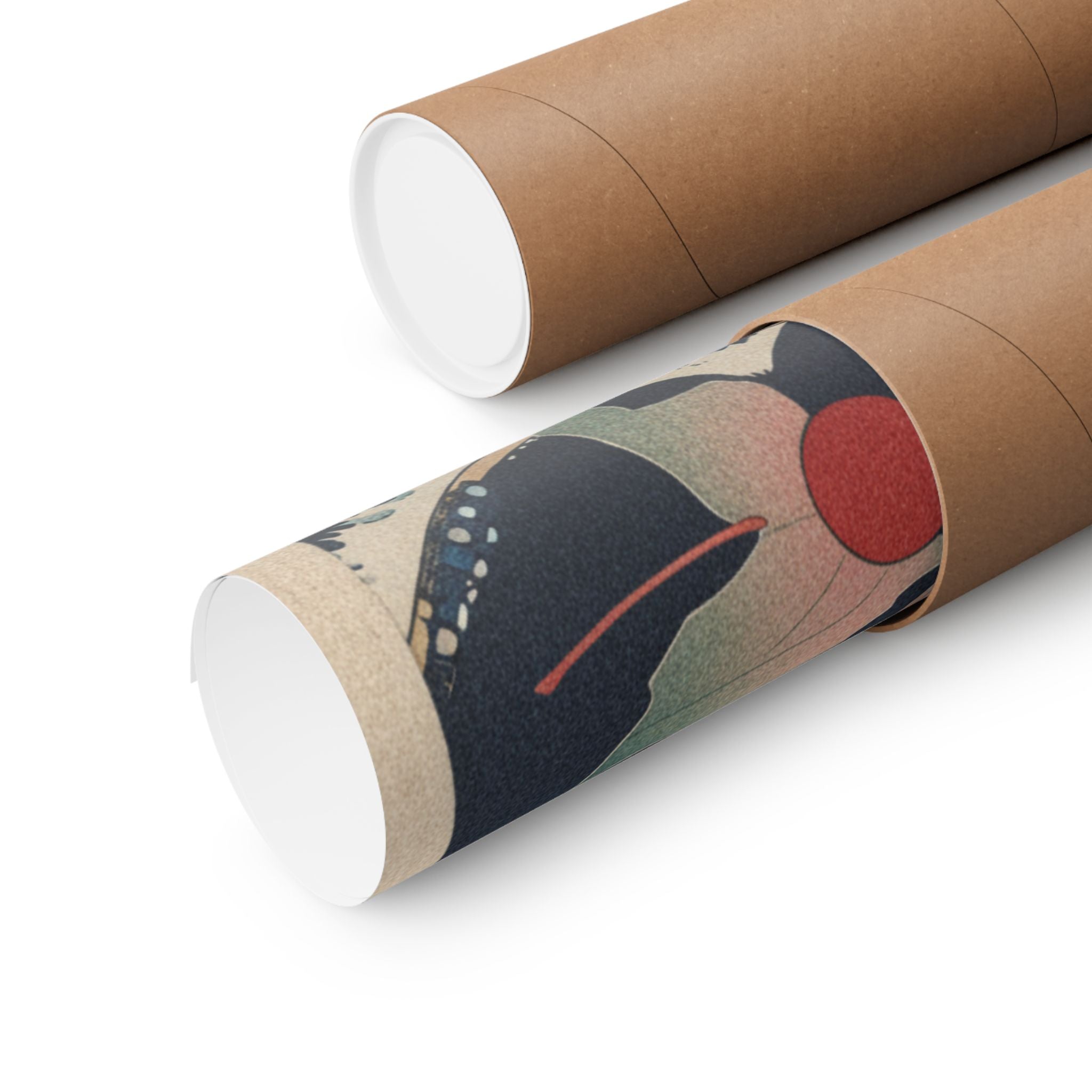 Japanese Street — Winter Cherries — Matte Poster