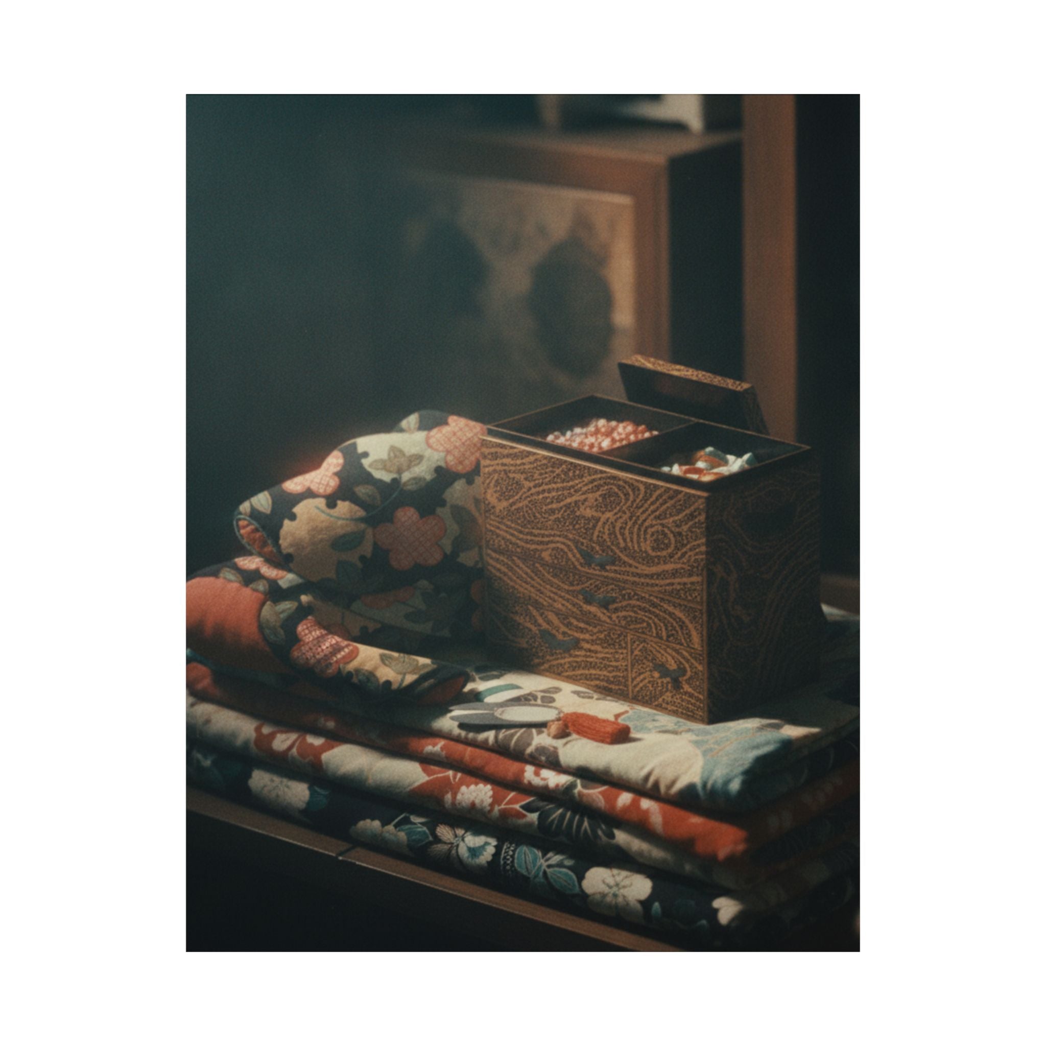 Cinematic — Lady'S Work-Box And Bed Clothing — Matte Poster