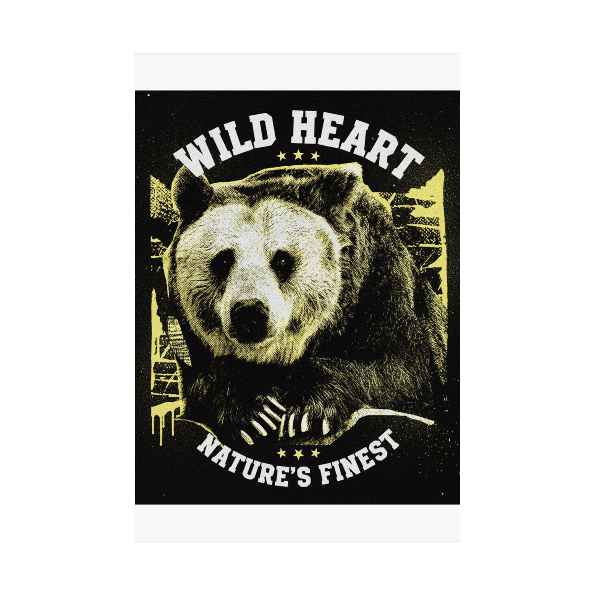 Streetwear Collage — Bear — Matte Poster
