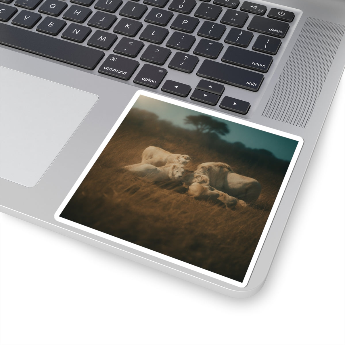 Cinematic — Lion — Kiss-Cut Sticker