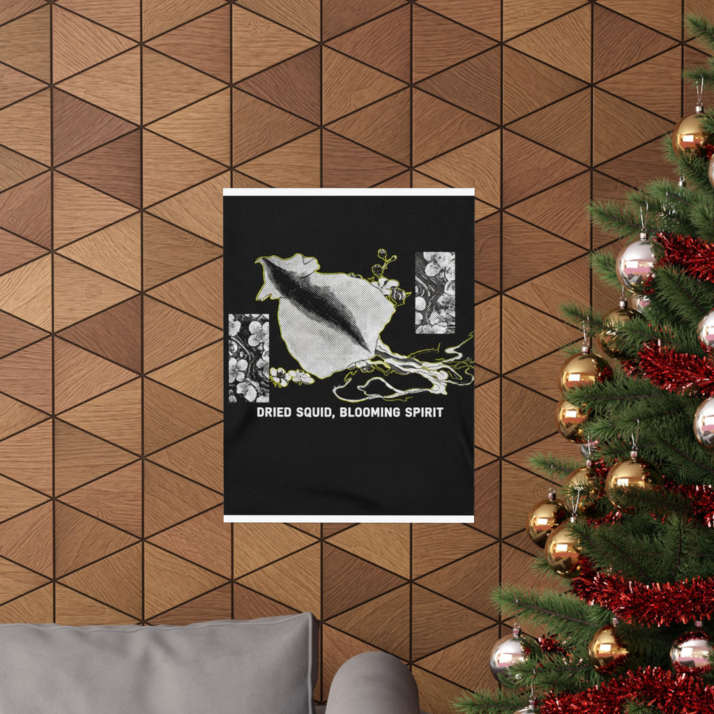 Streetwear Collage — Dried Cuttle-Fish And Plum Blossoms — Matte Poster