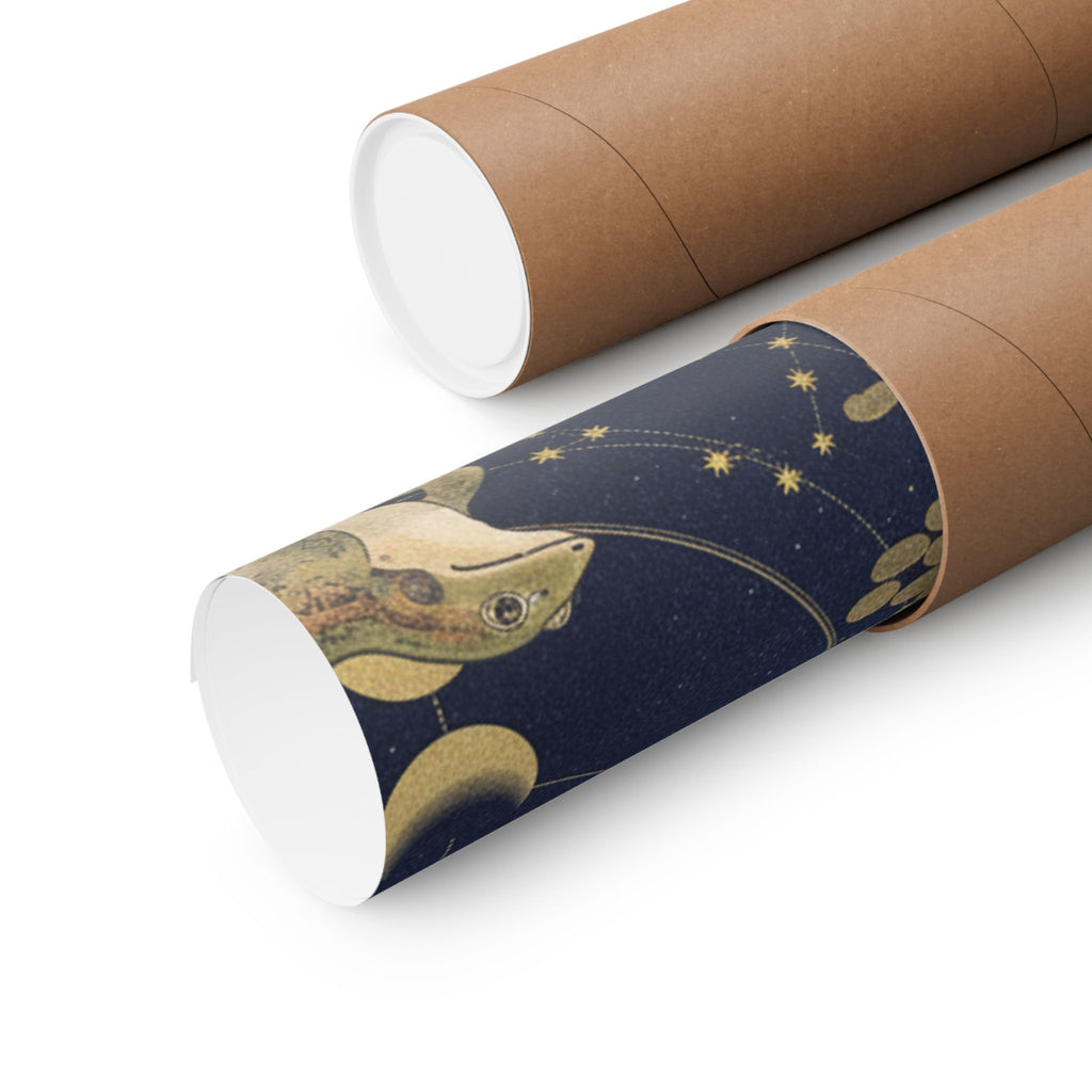 Celestial — Frog (Kaeru); Gold Beetle (Kogane Mushi), From The Picture Book Of Crawling Crea — Matte Poster