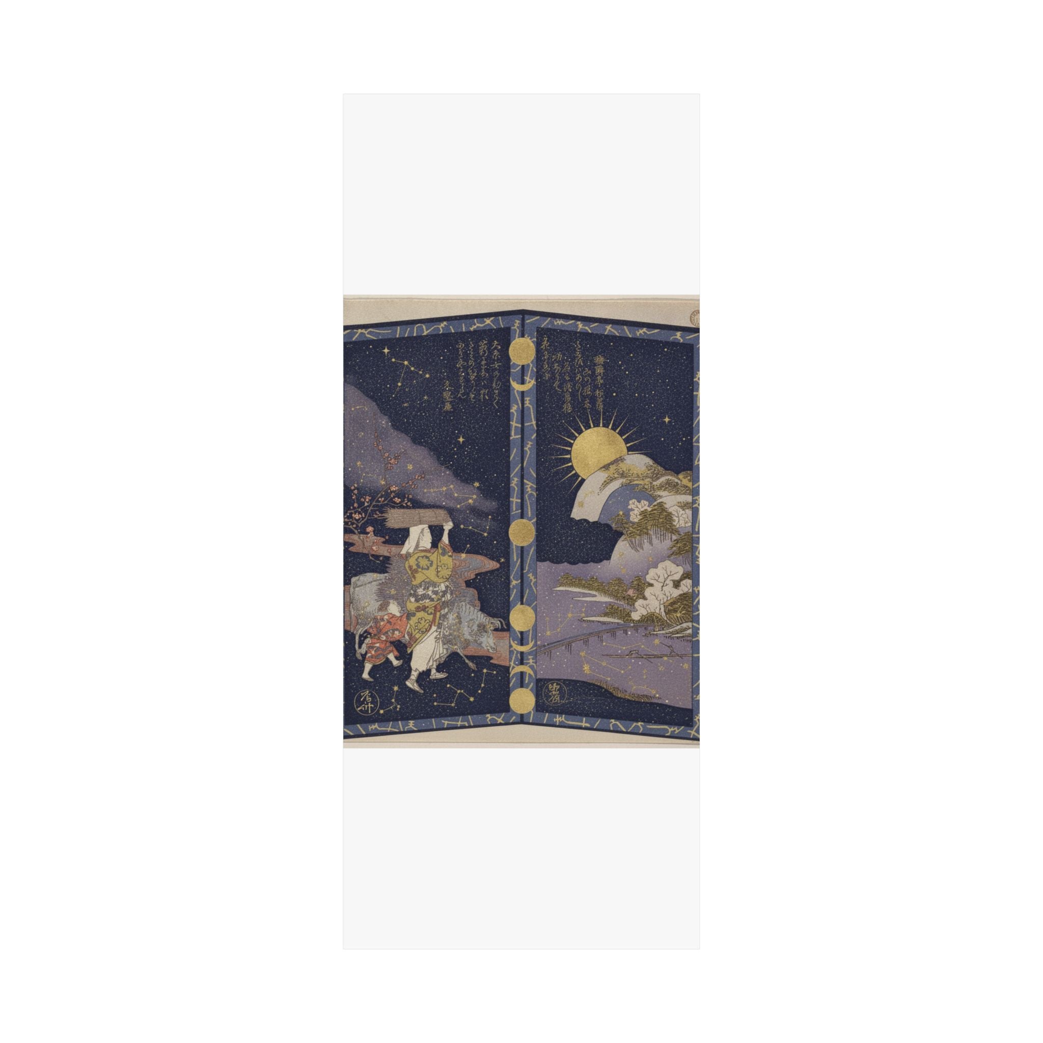 Celestial — Surimono In Shape Of Small Twofold Screen — Matte Poster