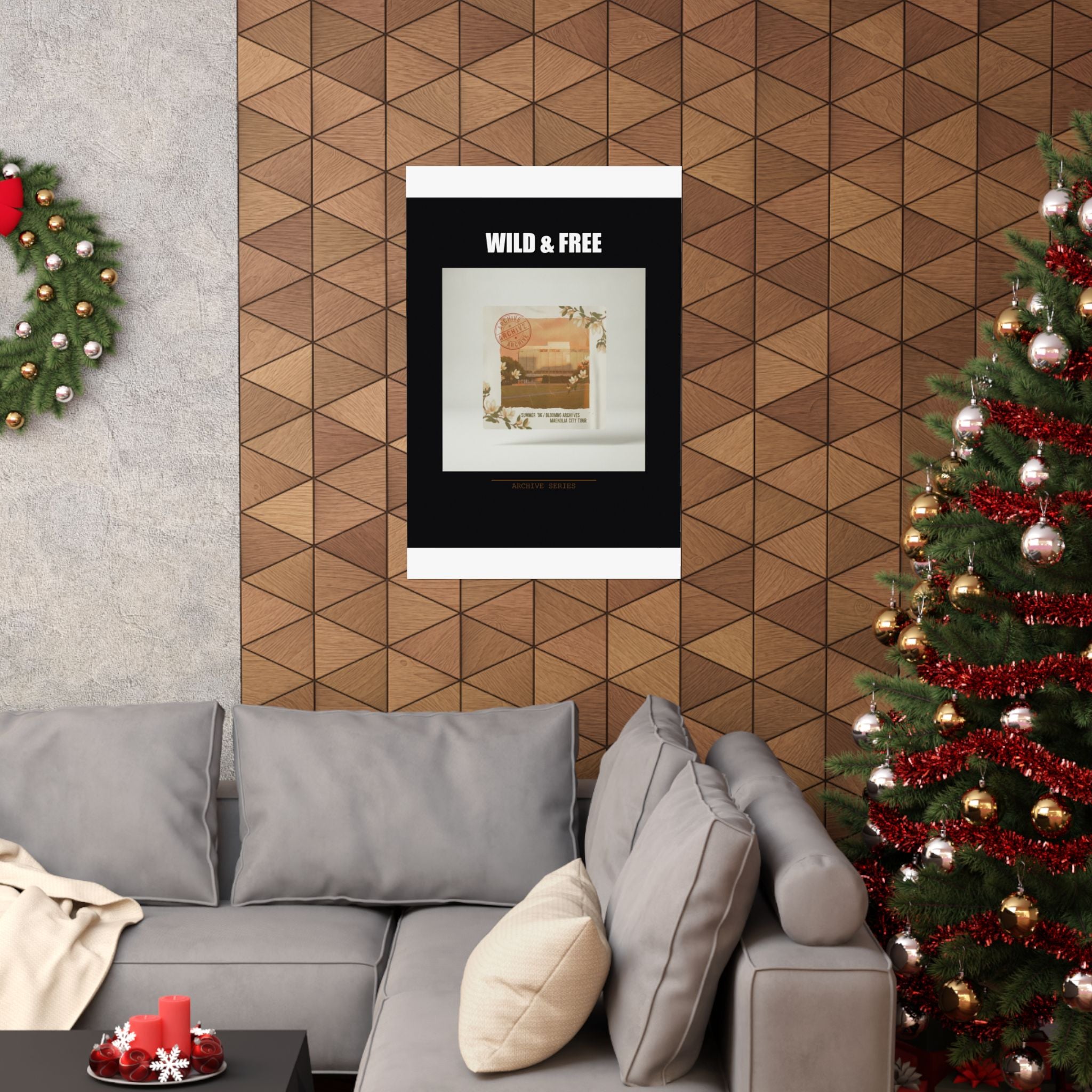 WILD & FREE Vintage Magnolia Archive Matte Poster