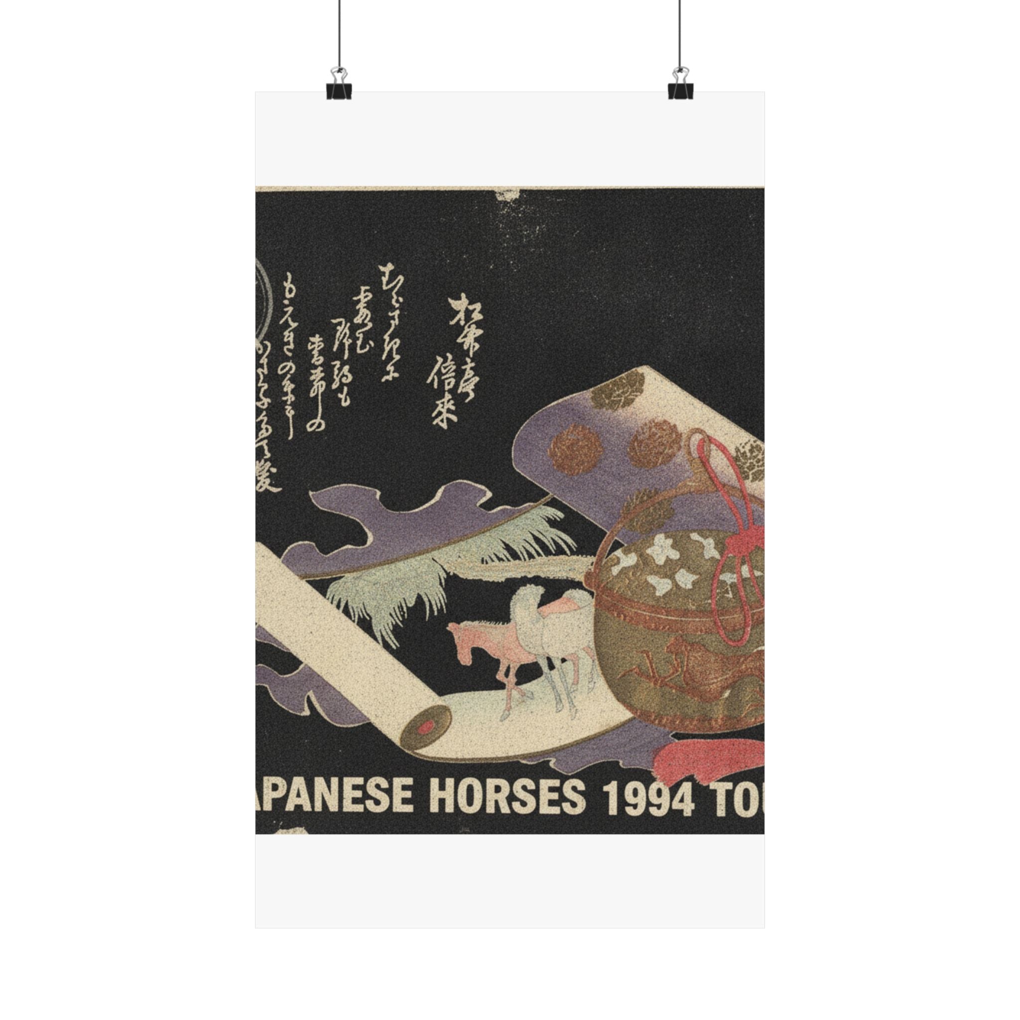 Vintage Bootleg — Scroll Painting Of Horse — Matte Poster