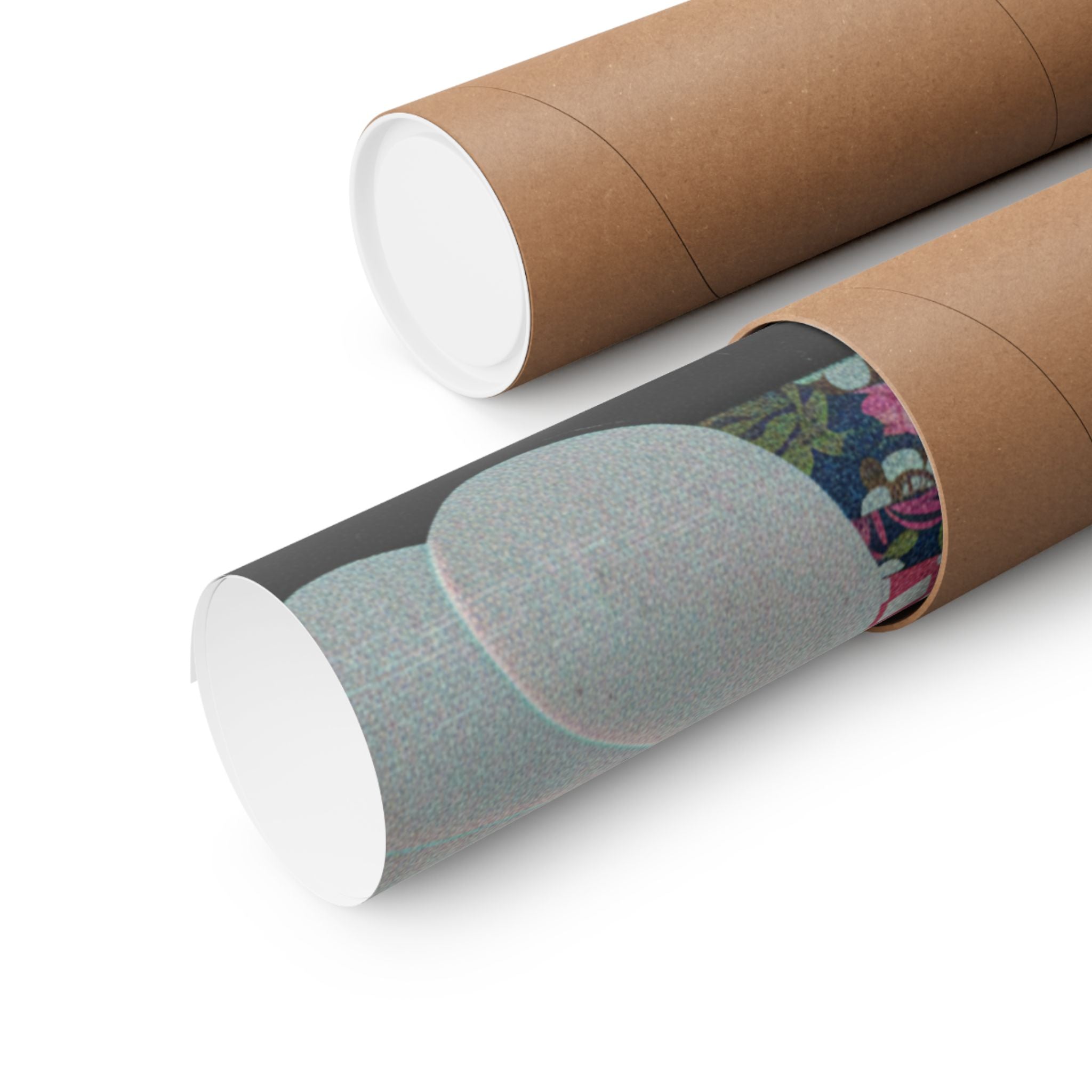 Glitch Culture — Rolls Of Cloth, Cotton And Yarn — Matte Poster