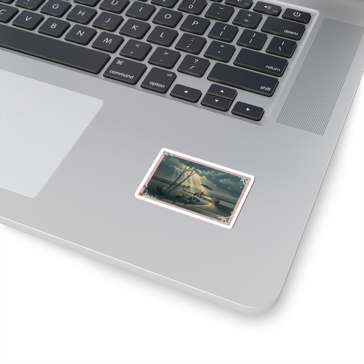 Dramatic Storm — Ejiri In Suruga Province (Sunshū Ejiri), From The Series Thirty-Six Views Of Mou — Kiss-Cut Sticker