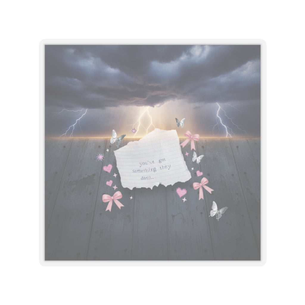 Dramatic Storm — Note — Kiss-Cut Sticker
