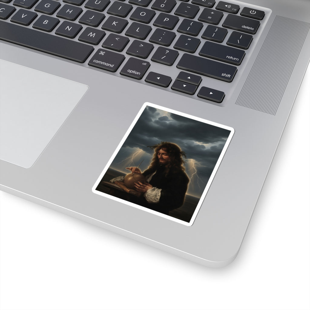 Dramatic Storm — Person — Kiss-Cut Sticker
