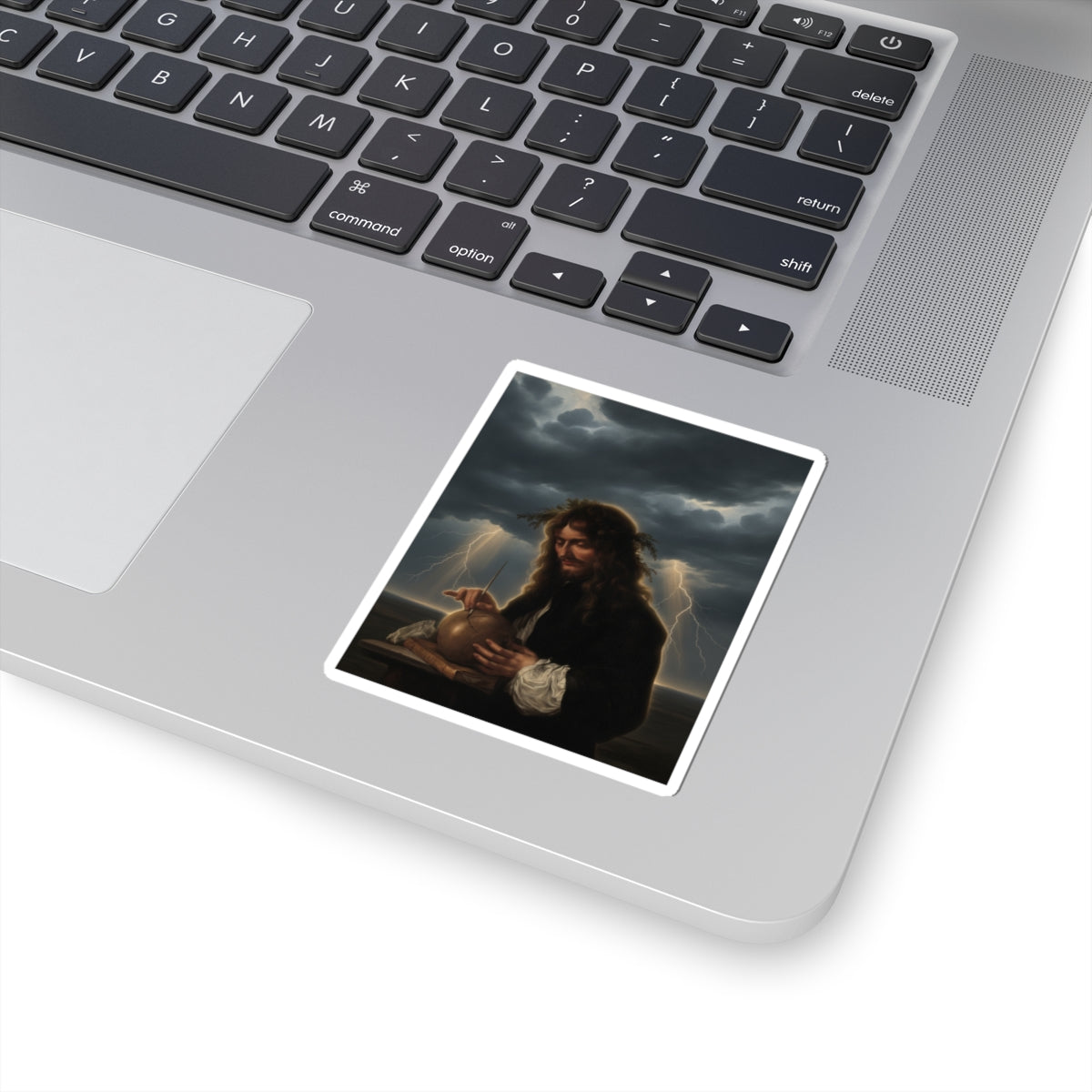 Dramatic Storm — Person — Kiss-Cut Sticker