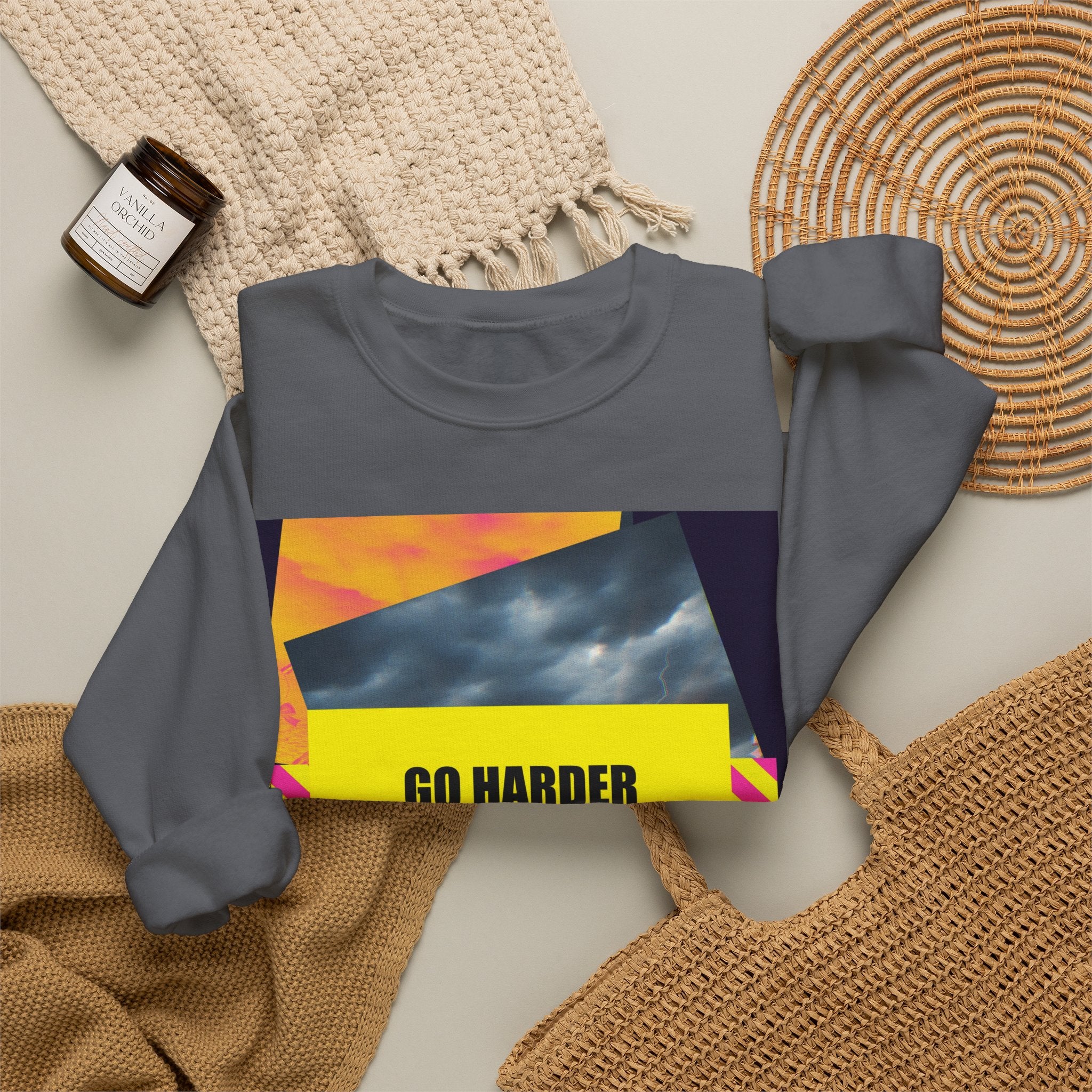 GO HARDER crewneck sweatshirt — product view 4