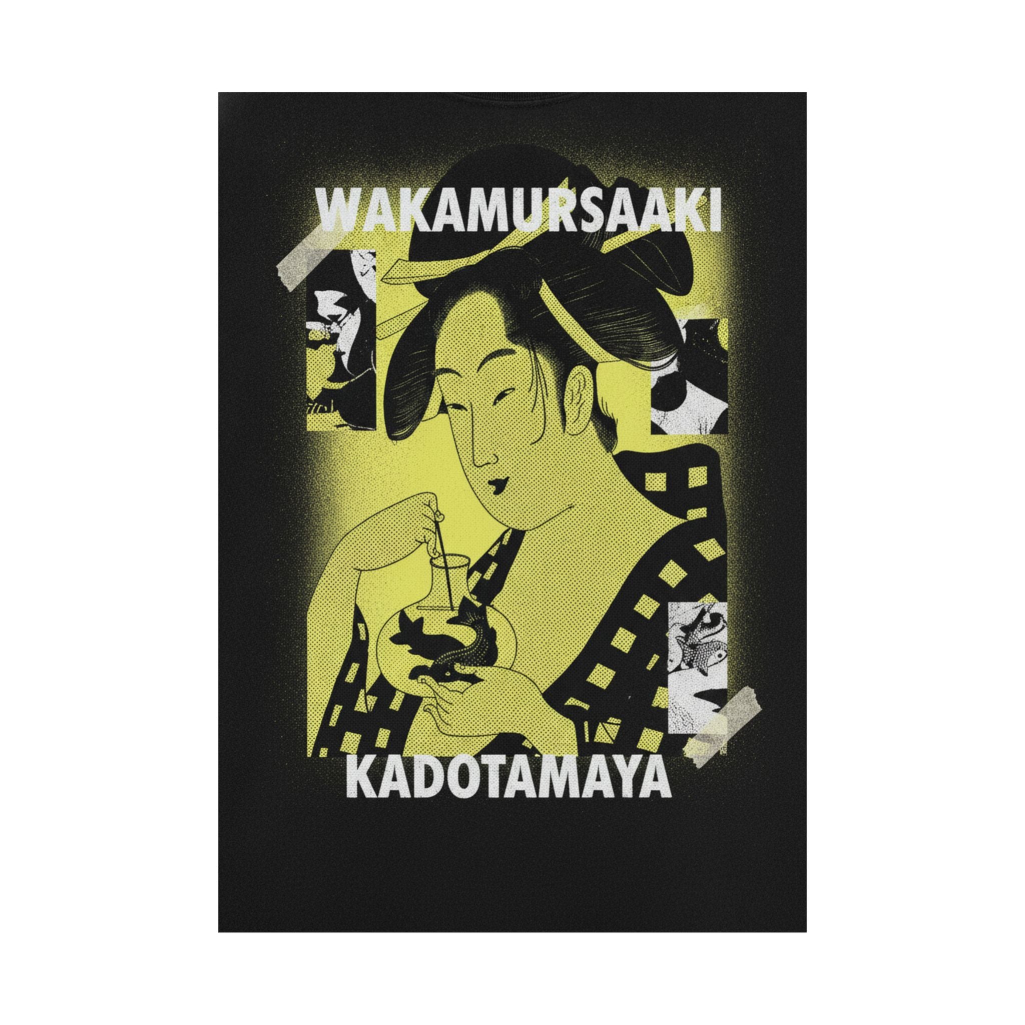 Streetwear Collage — Wakamurasaki Of The Kadotamaya — Matte Poster