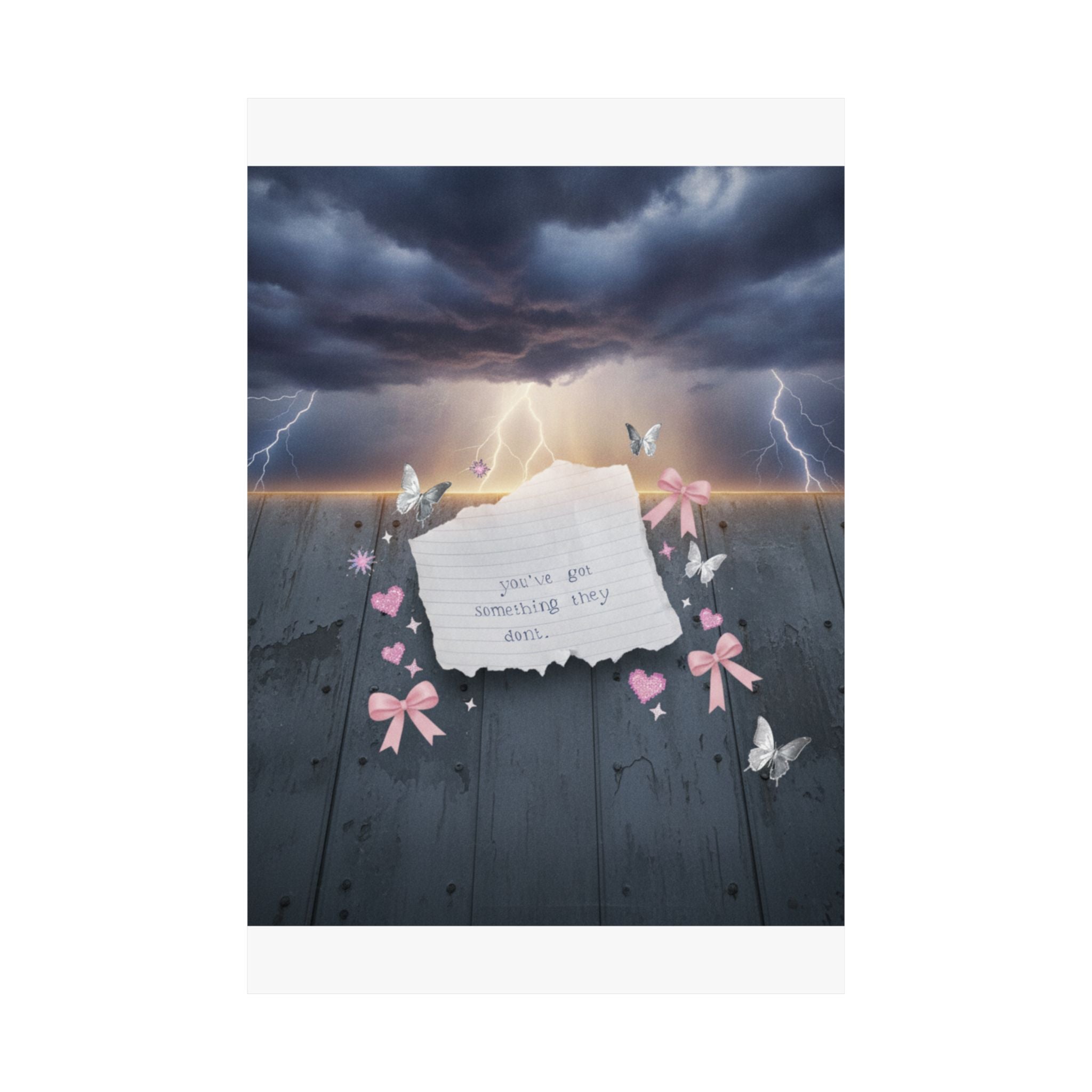 Dramatic Storm — Note — Matte Poster