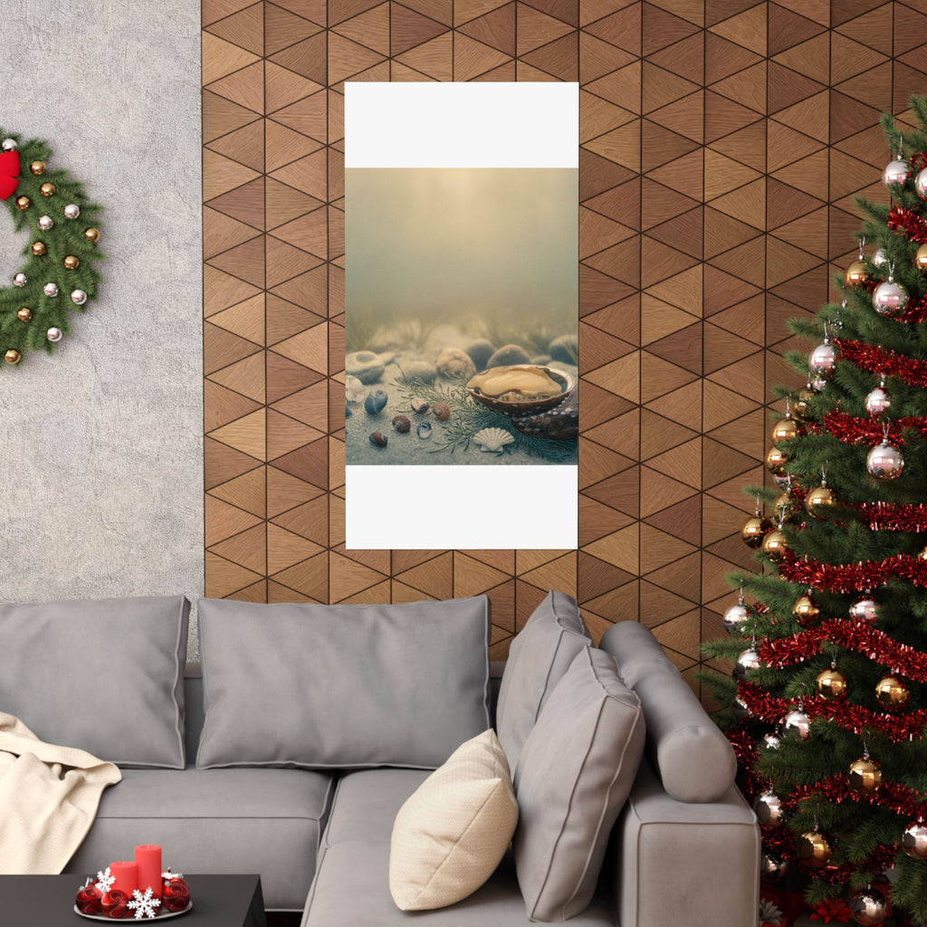 Scenic Nature — Shells Under Water — Matte Poster