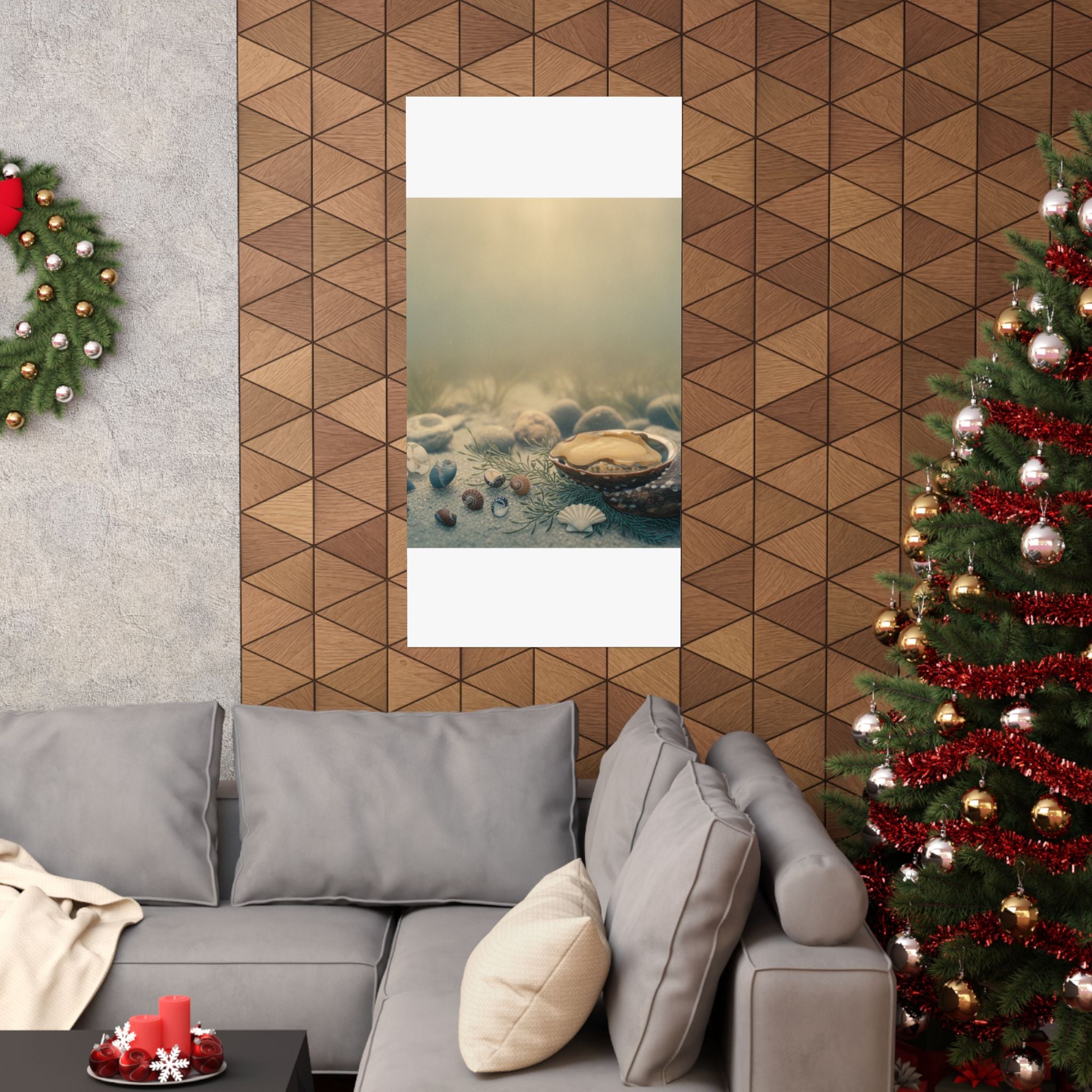 Scenic Nature — Shells Under Water — Matte Poster