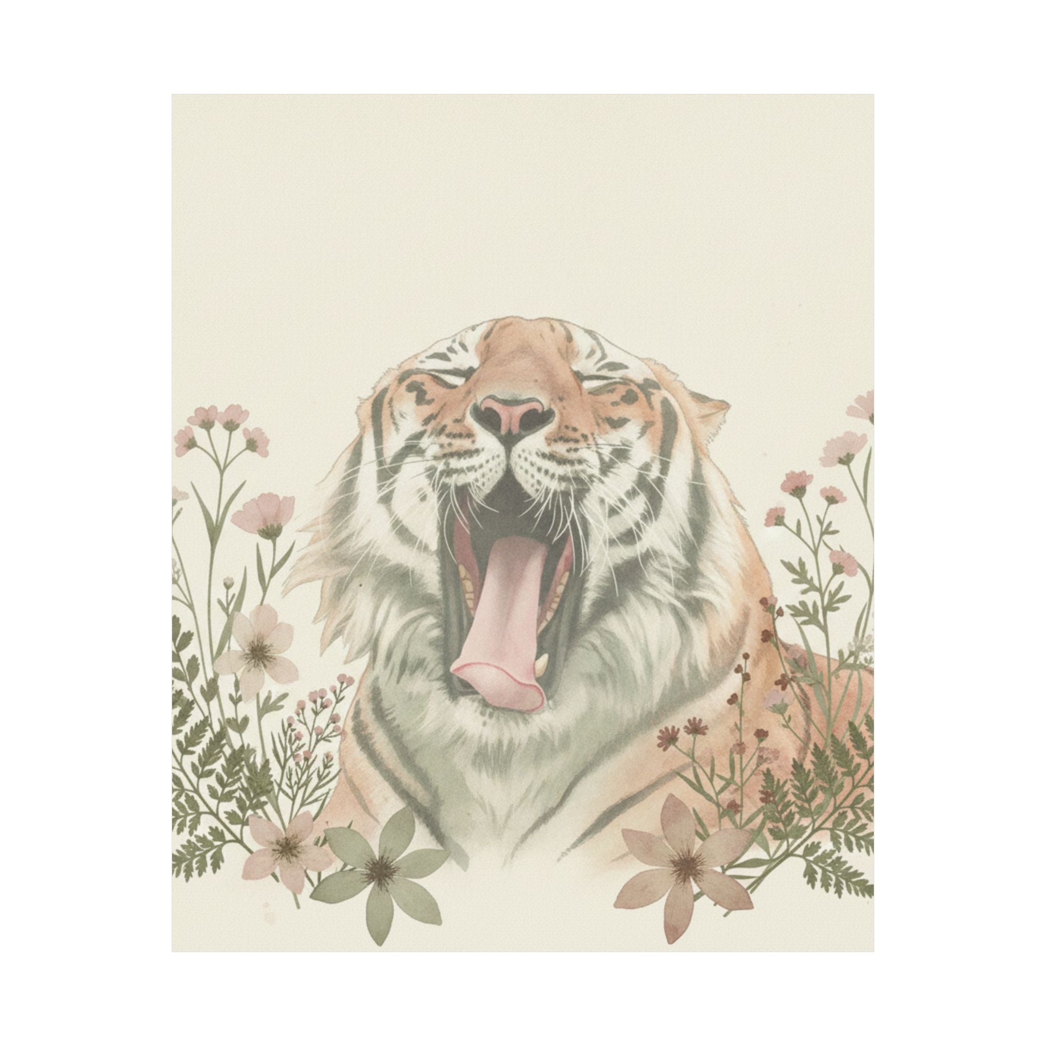 Botanical — Tiger — Matte Poster
