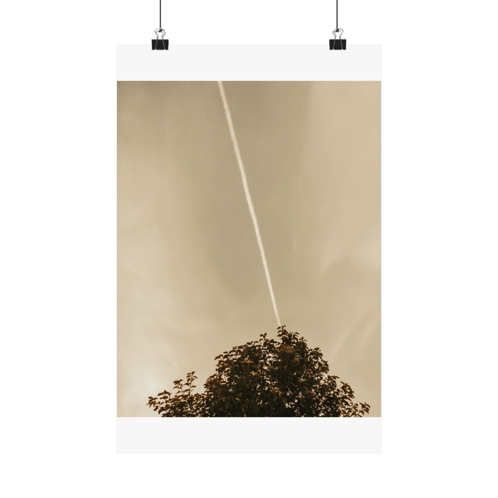 Scenic Nature — Contrail — Matte Poster