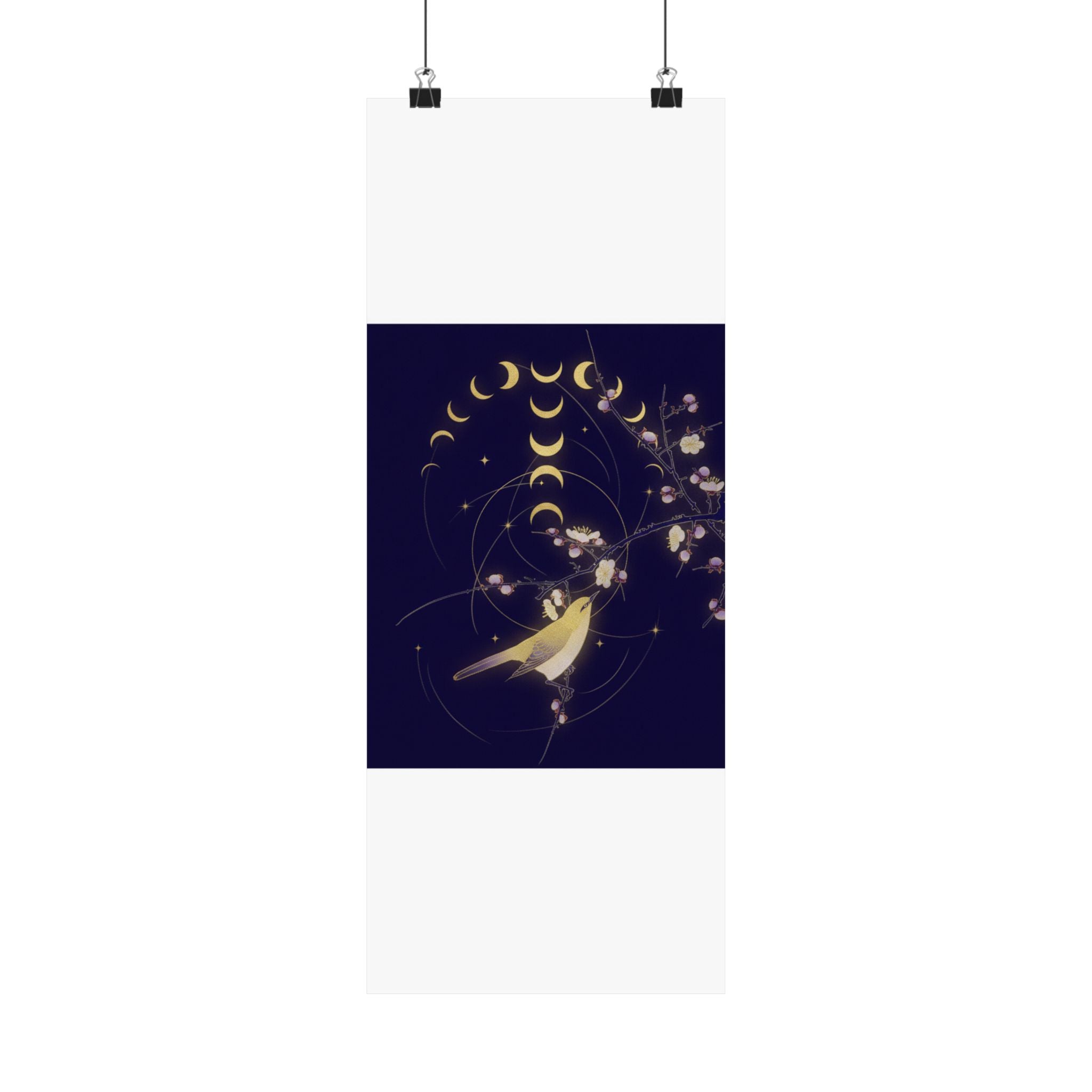 Celestial — New Moon; Nightingale On A Plum Branch — Matte Poster