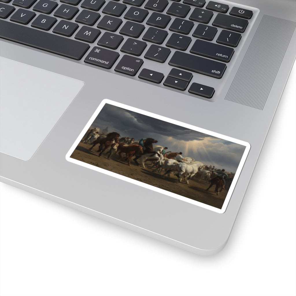 Dramatic Storm — Horse — Kiss-Cut Sticker