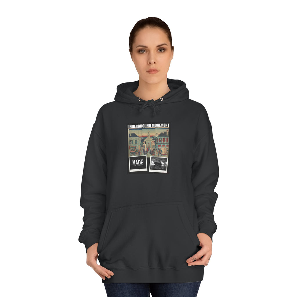 UNDERGROUND MOVEMENT | Illustration Of Foreign Residences And The Catholic Church In Yokohama (Yokohama Collage Tee — Hoodie