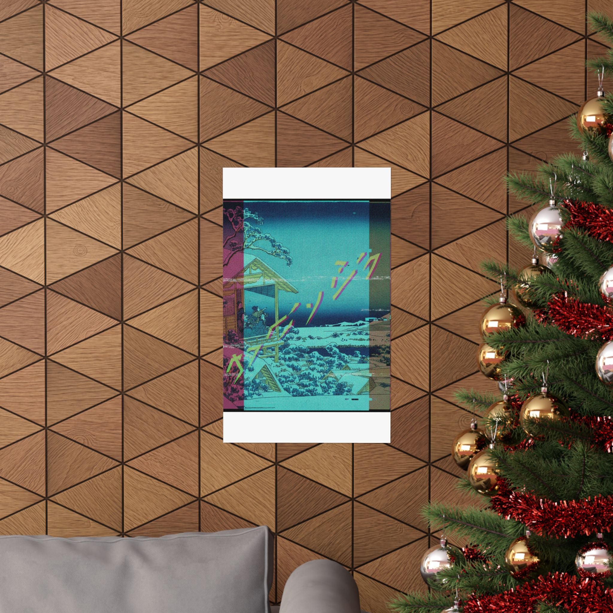 Glitch Culture — Morning After The Snow At Koishikawa In Edo (Koishikawa Yuki No Ashita),  From T — Matte Poster