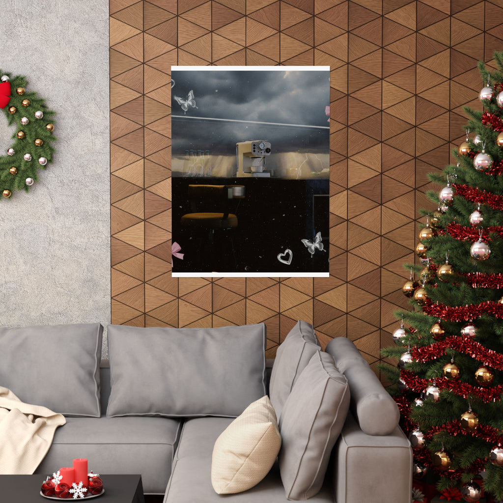 Dramatic Storm — Kitchen — Matte Poster