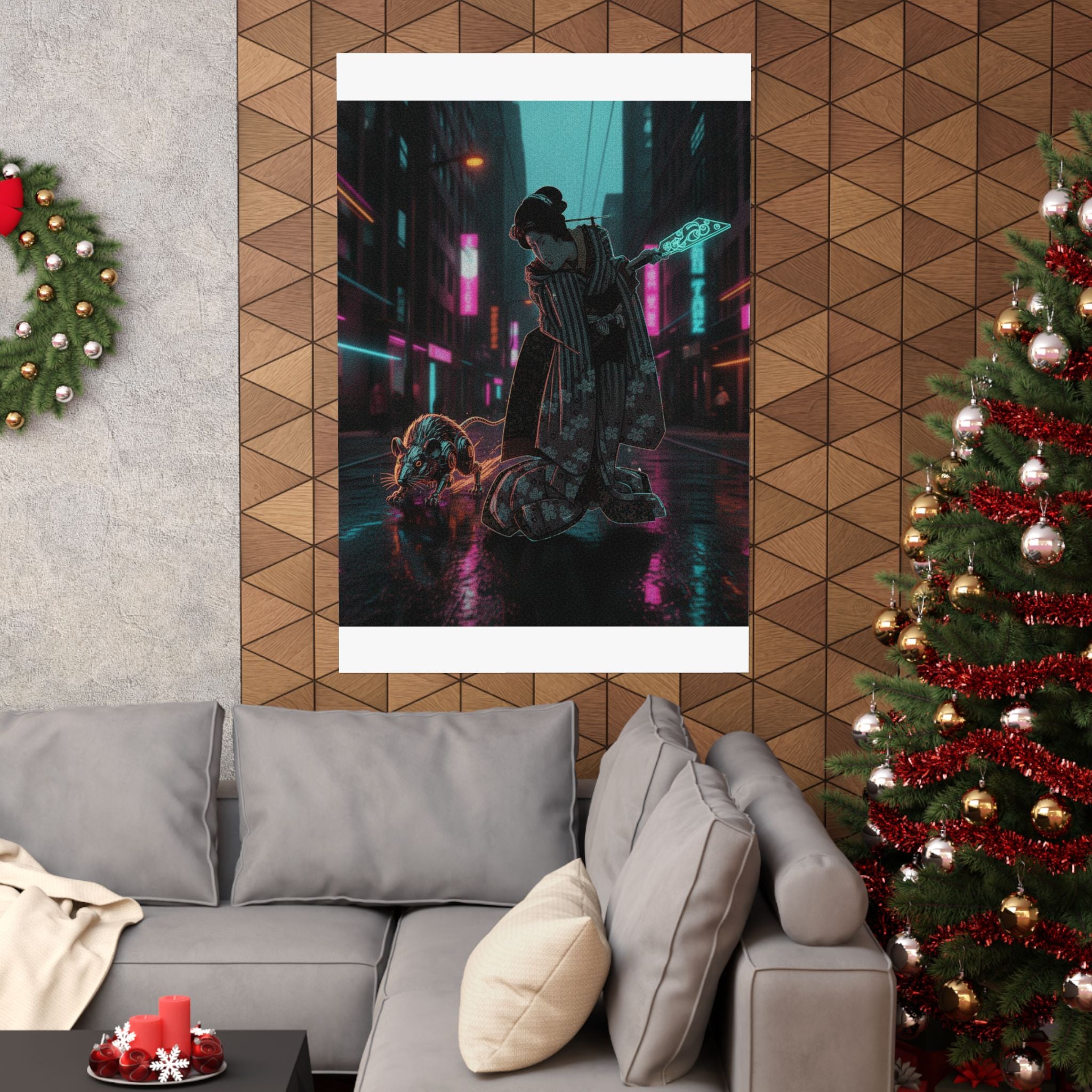 Fast Furious — New Year Greeting Card For "Rat" Year — Matte Poster